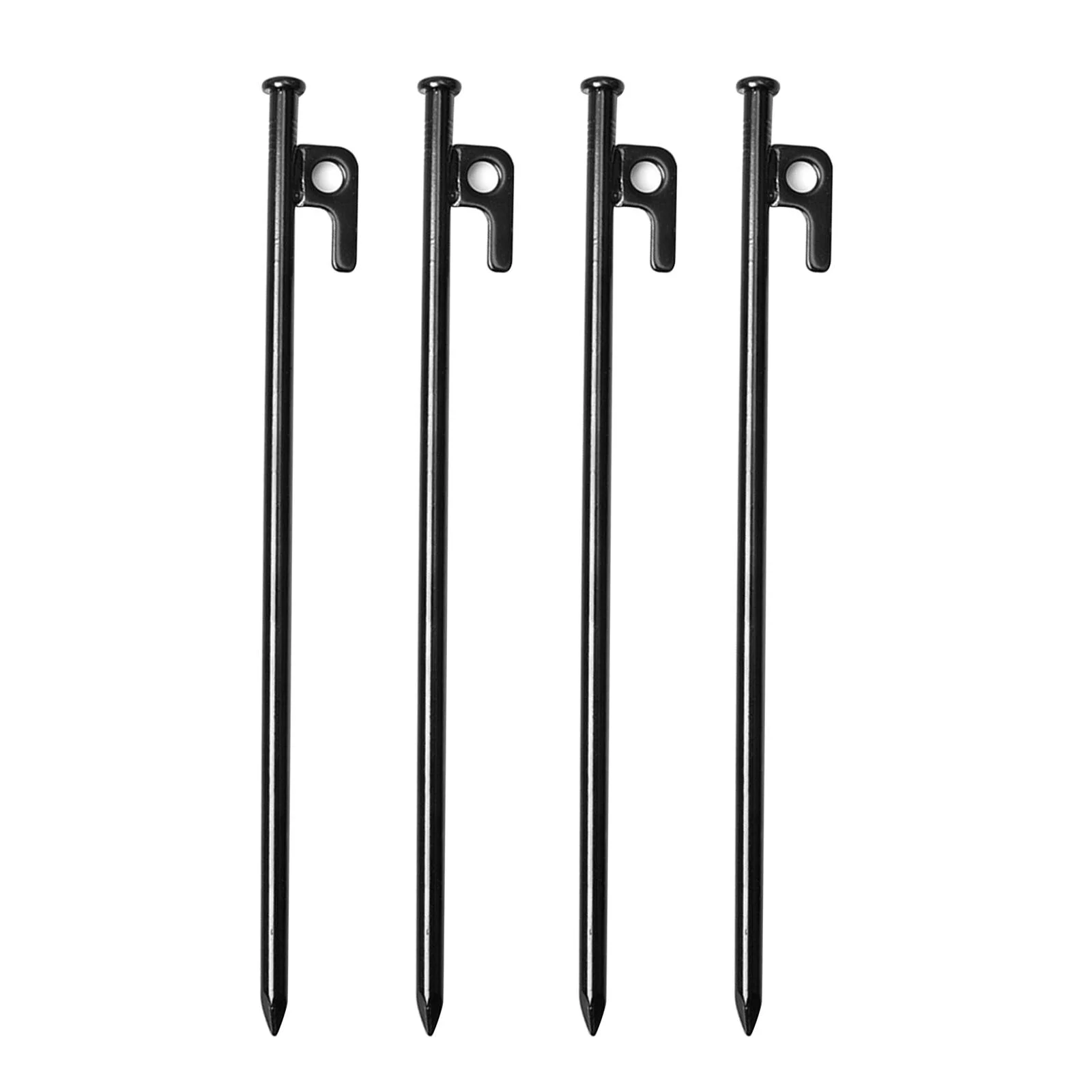 4 Packung Multiuse Heavy Duty Tent Stakes Metal Awning Anchor Tarp Pegs Canopy Nails for Outdoor Camping Hiking Trip 30cm
