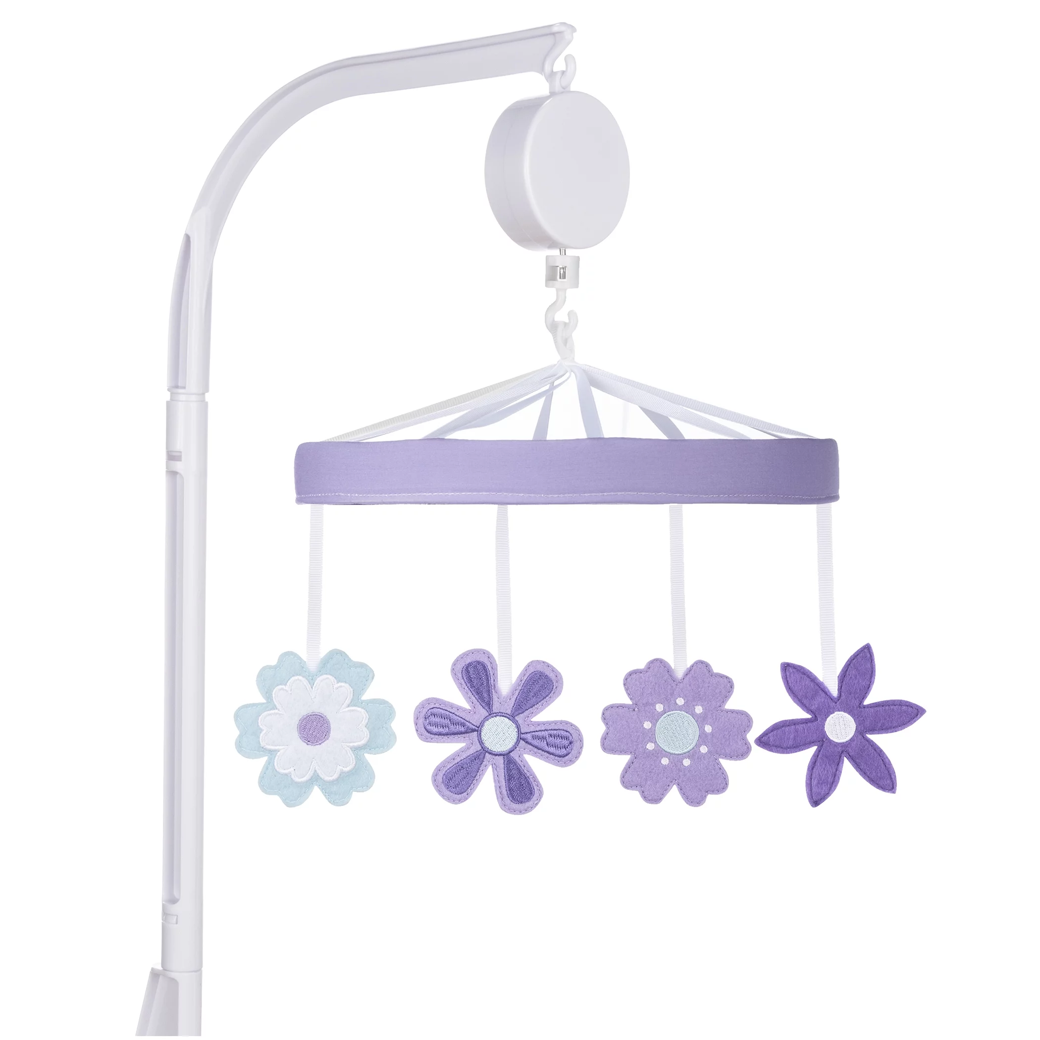 Sammy & Lou Lilac Flowers Musical Crib Mobile