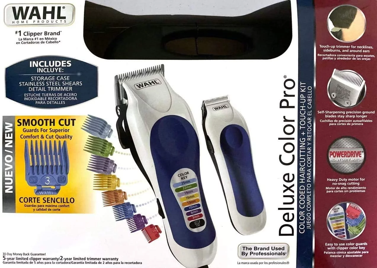 Wahl Hair Clipper for Men Electric Trimmer Grooming Barber Kit with Case