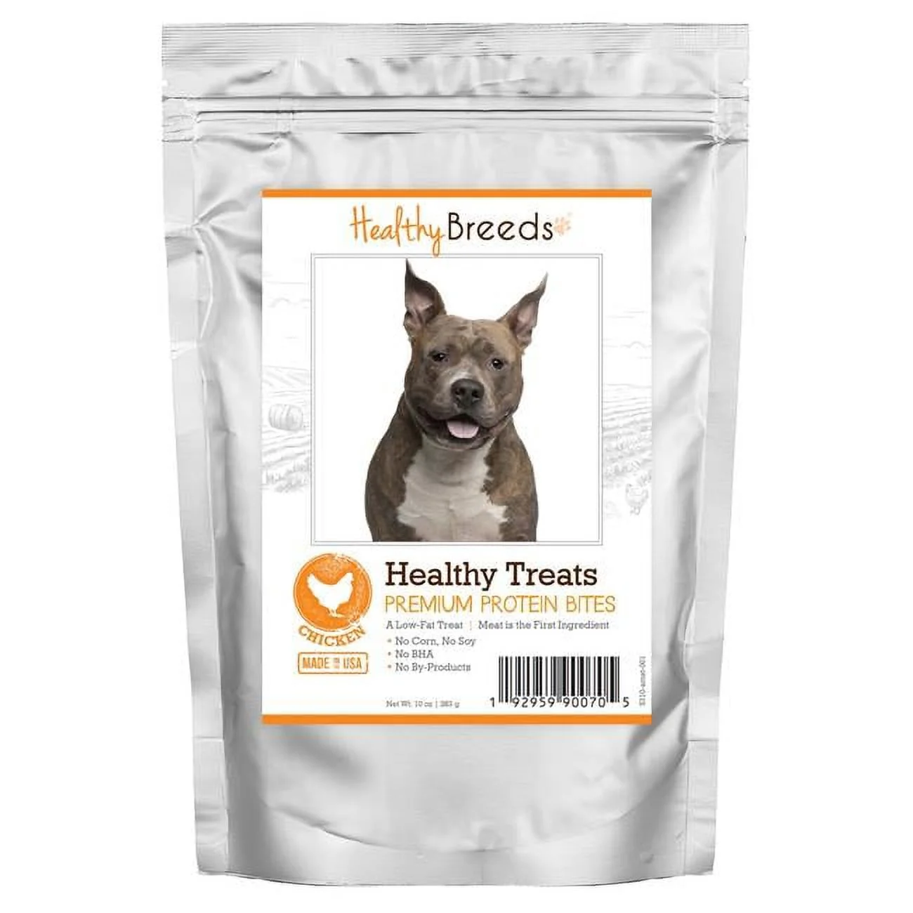 American Staffordshire Terrier Healthy Treats Premium Protein Bites Chicken Dog Treats, 10 oz