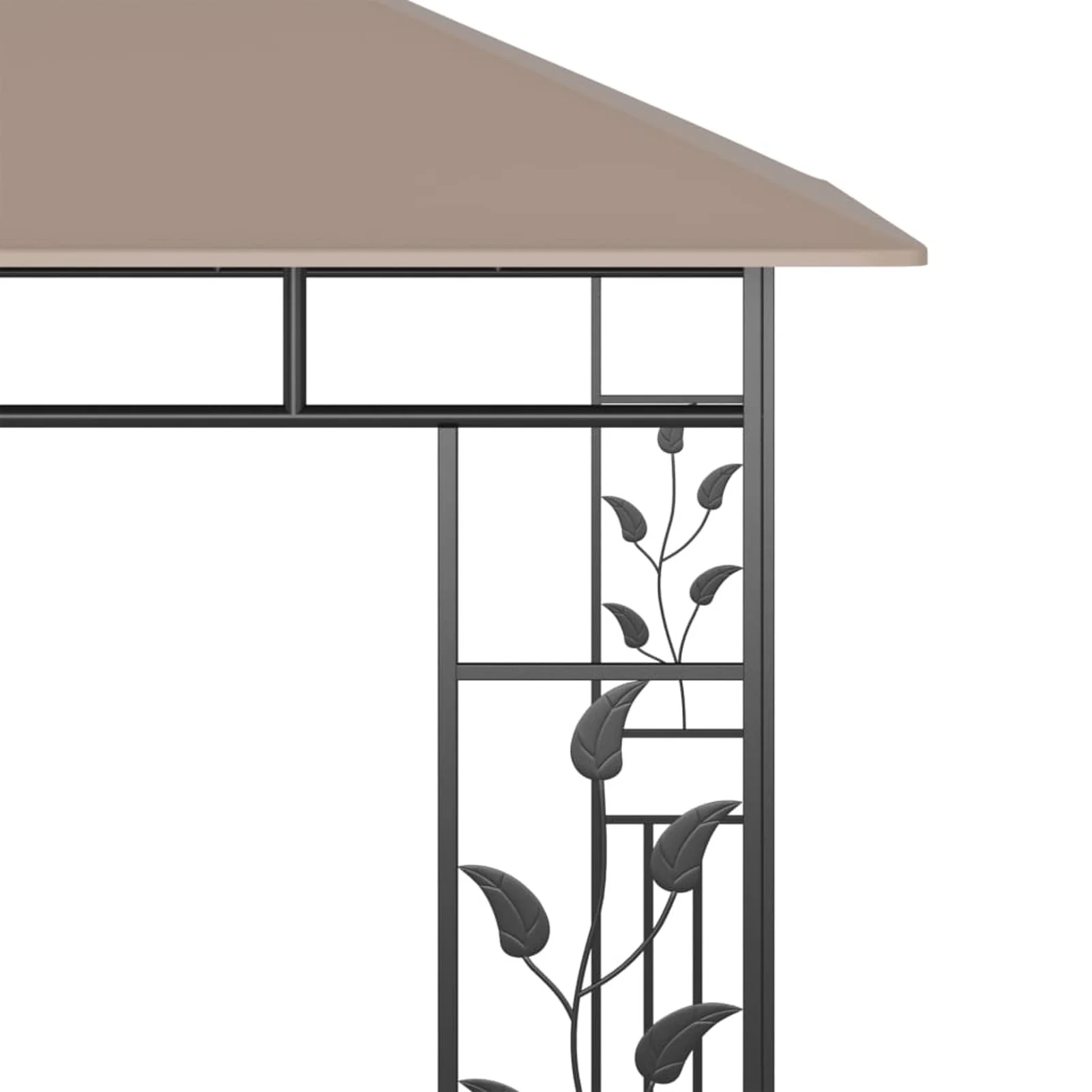 walmeck Gazebo with Mosquito Net 9.8'x9.8'x9' Taupe 0.6 ozft²