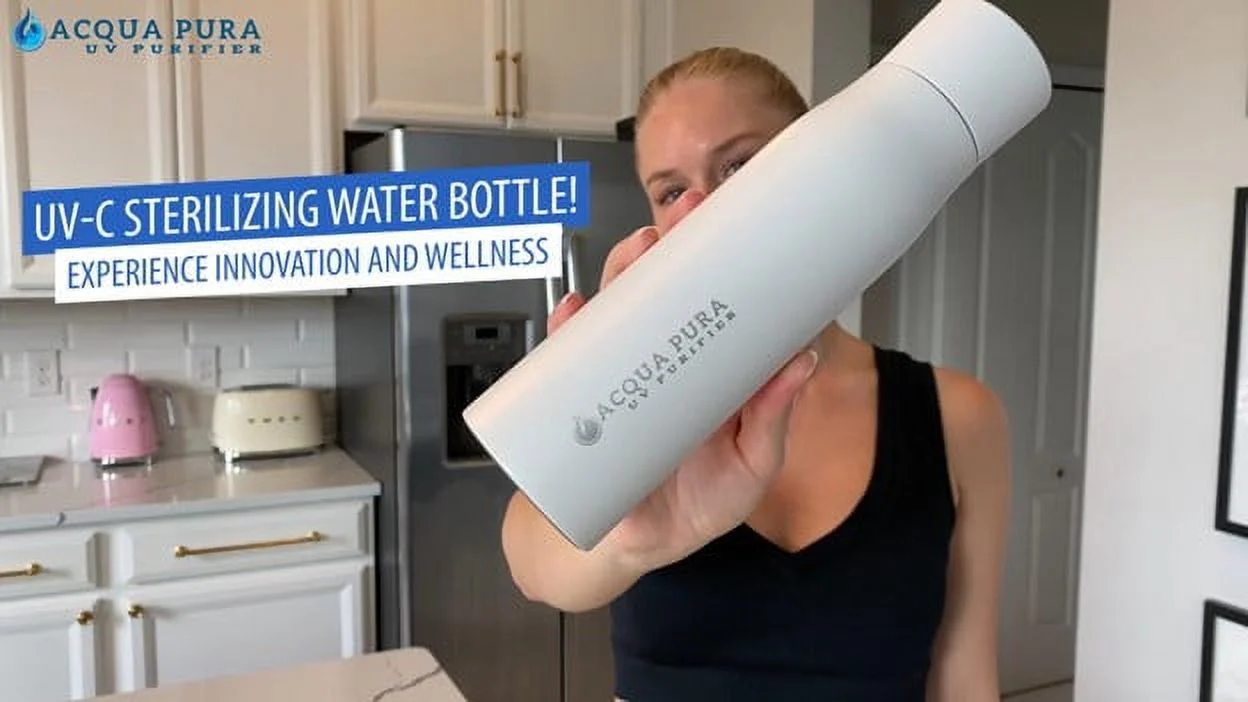 ACQUA PURA UV PURIFIER SELF-CLEANING STAINLESS STEEL INSULATED WATER BOTTLE