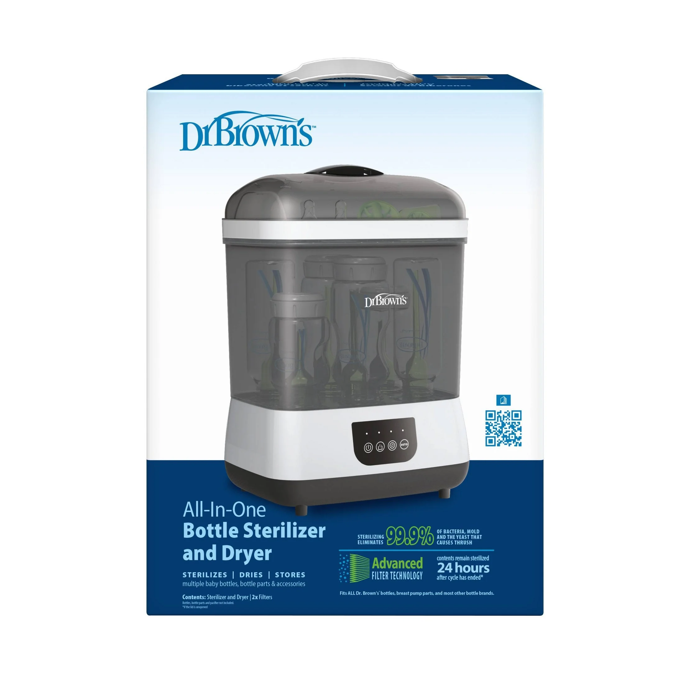 Bottle and Pacifier Sterilizer and Dryer - Gray