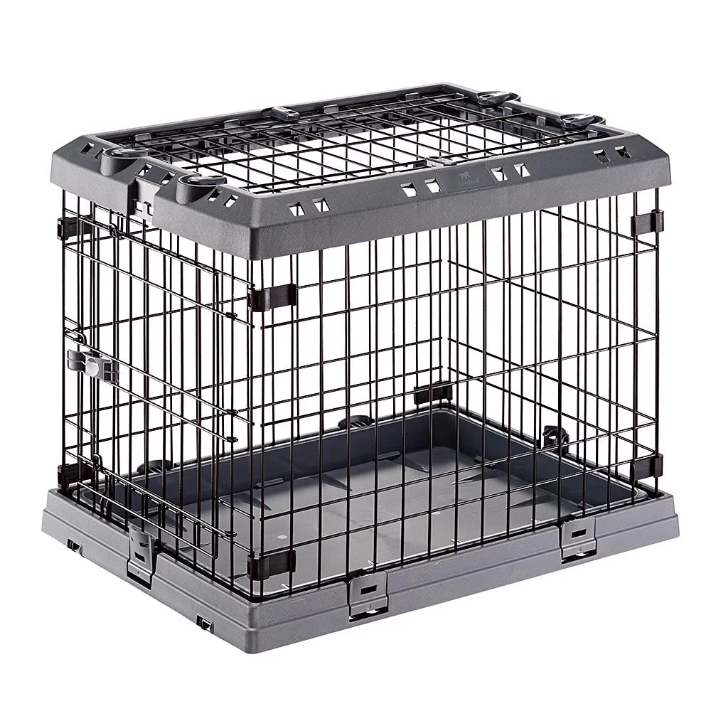 Superior Hybrid ECO Dog Crate and Playpen, 30-inch Dog Crate, Gray