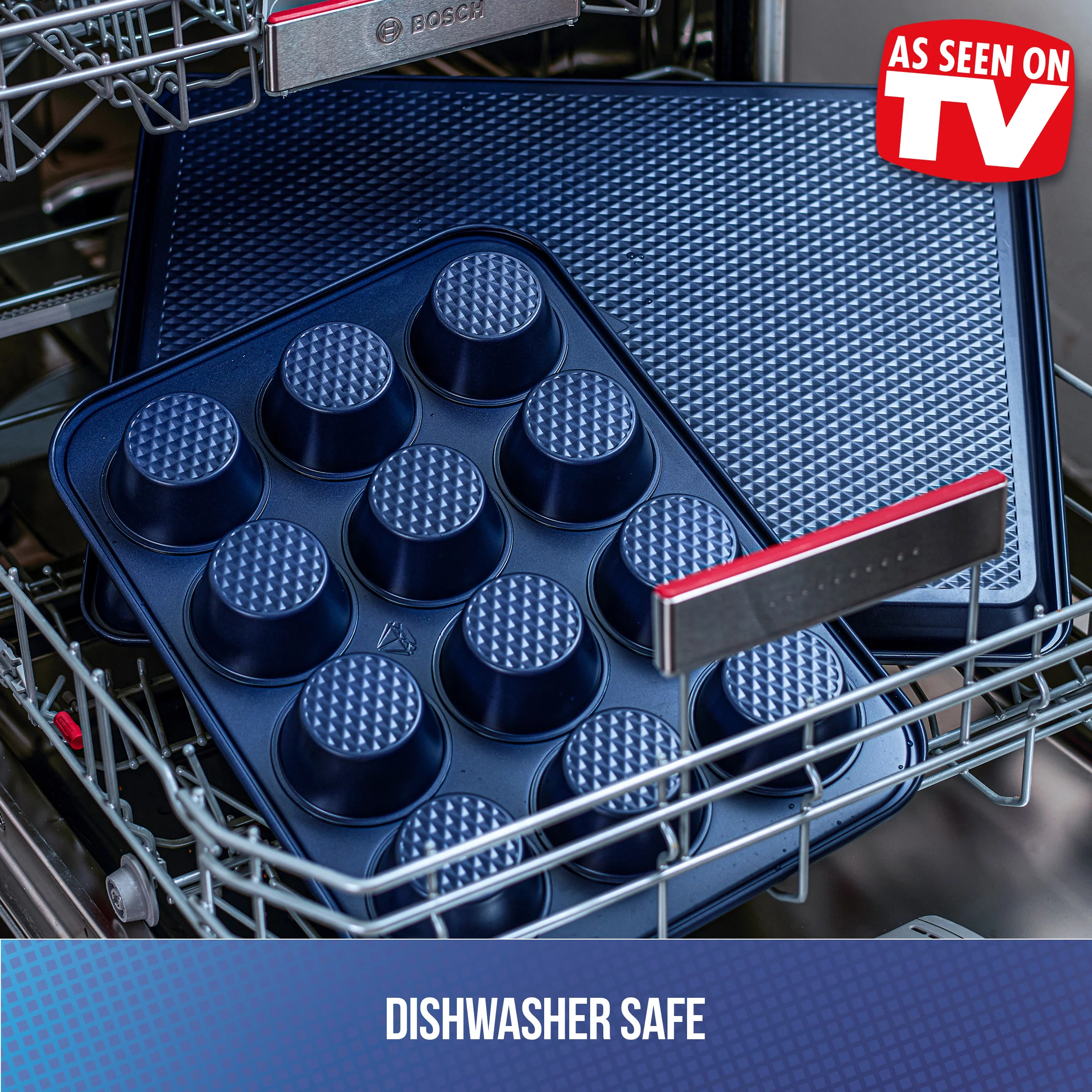 Blue Diamond Bakeware Nonstick 12-Cup Muffin Pan