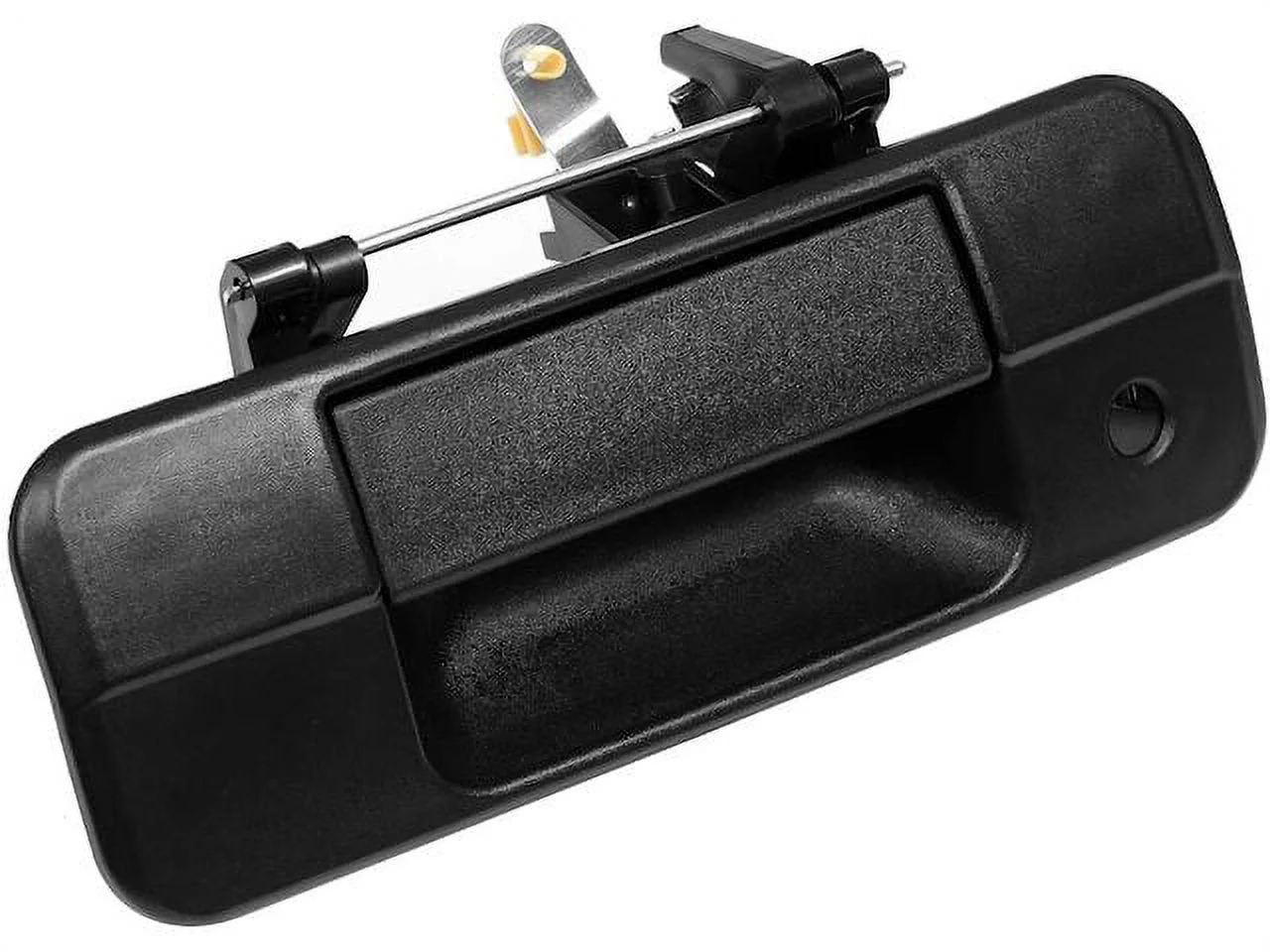 Rear Tailgate Handle - Textured Black - Compatible with 2007 - 2013 Toyota Tundra without Rear Camera 2008 2009 2010 2011 2012