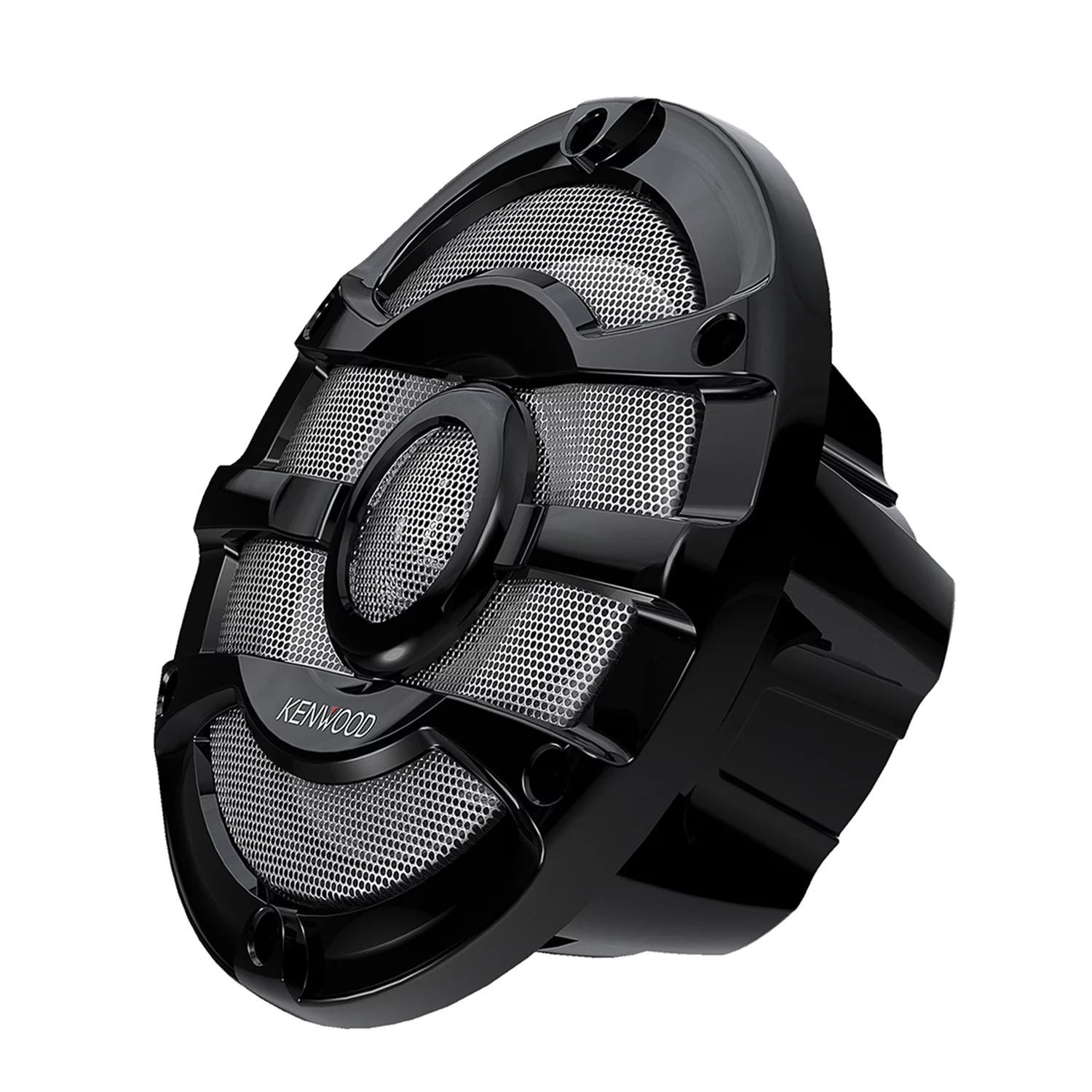 2) Kenwood 8 Inch 300 Watt Powersports/Marine Boat Black Speakers | KFC-2053MRW