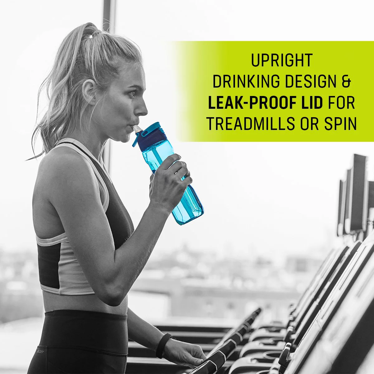 Contigo Fit, Plastic Water Bottle, Autospout Lid, Surge, 32 fl oz.