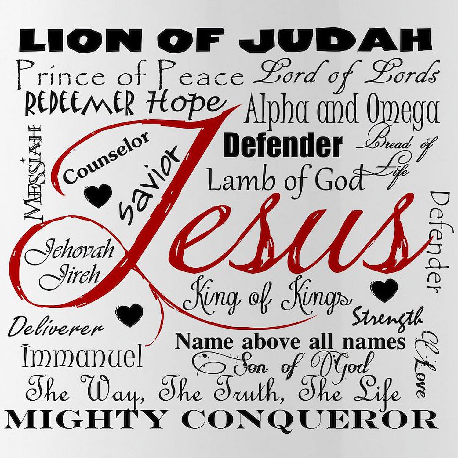 CafePress - The Name Of Jesus Stainless Water Bottle 1 - Stainless Steel Water Bottle, Sports Bottle, 1.0L