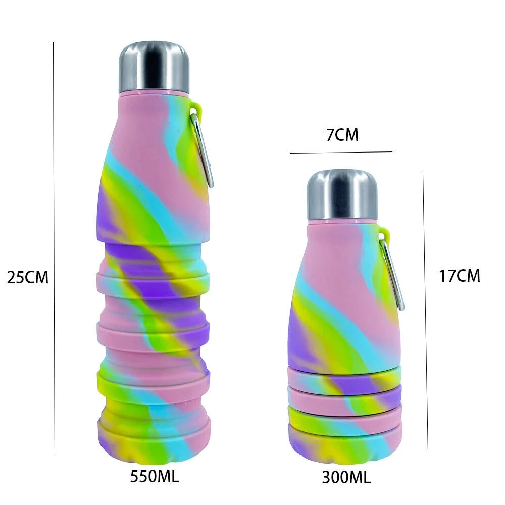 Collapsible Water Bottles Reusable Lightweight Portable Sports Water Bottle