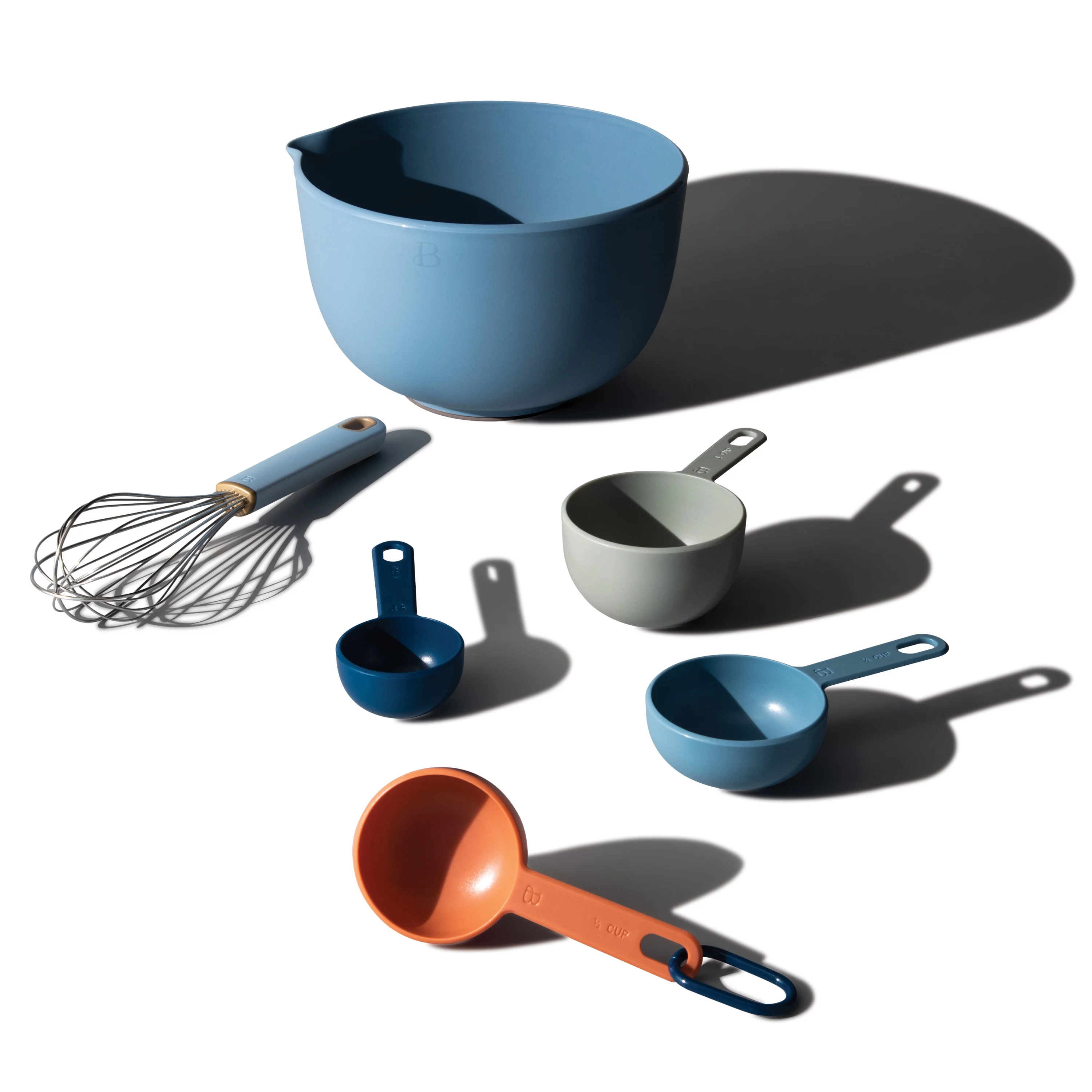 Beautiful 6-piece Essential Baking Set in Blue Icing by Drew Barrymore