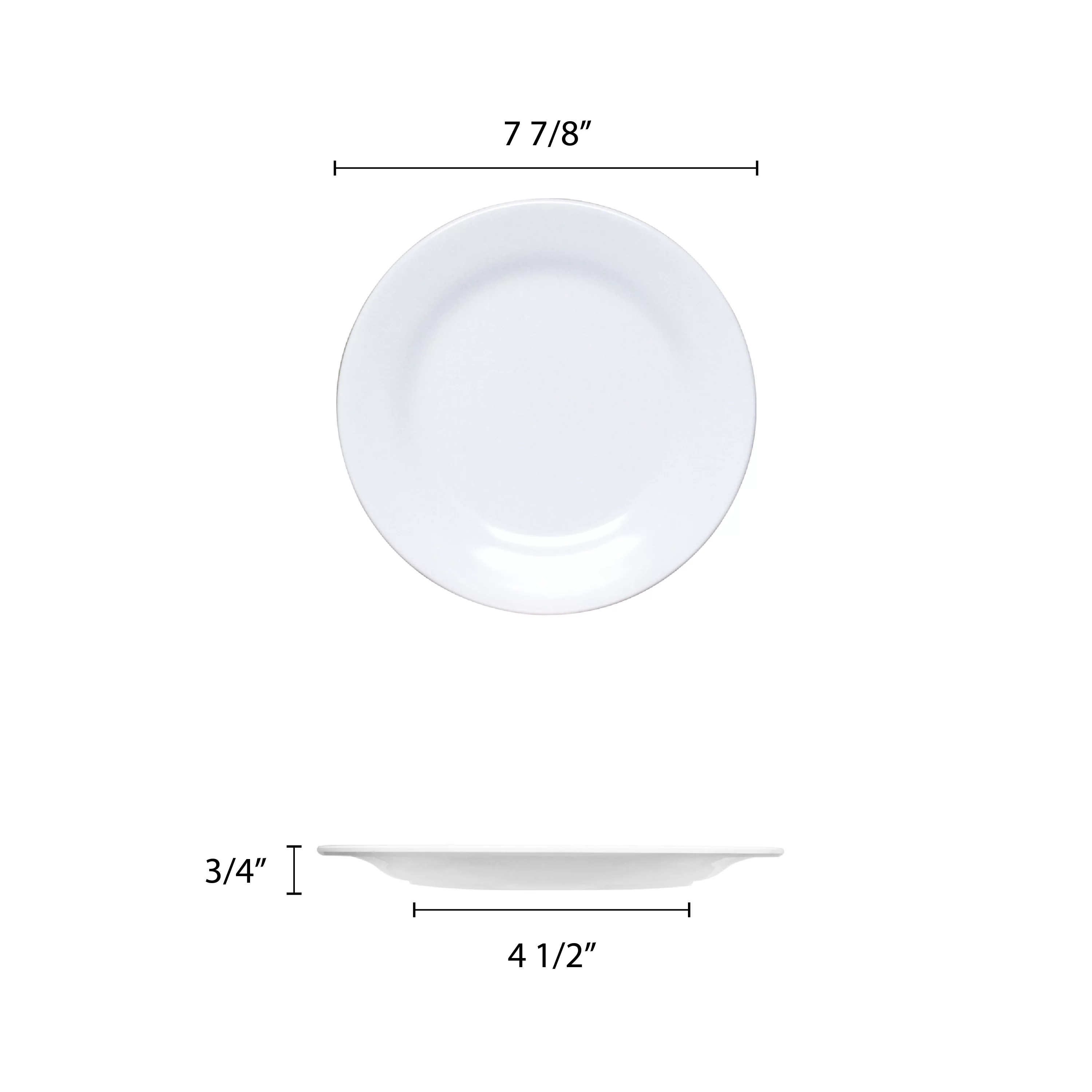 Excellante Imperial Melamine Dinnerware Collection 7 7/8