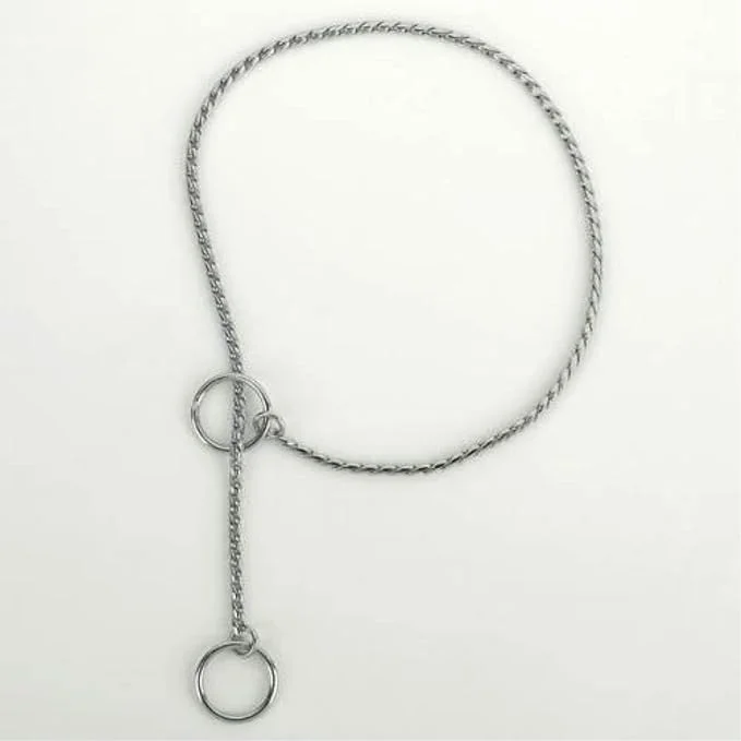 Guardian Gear X-Fine Chrome Snake-Chain Dog Collar, 20