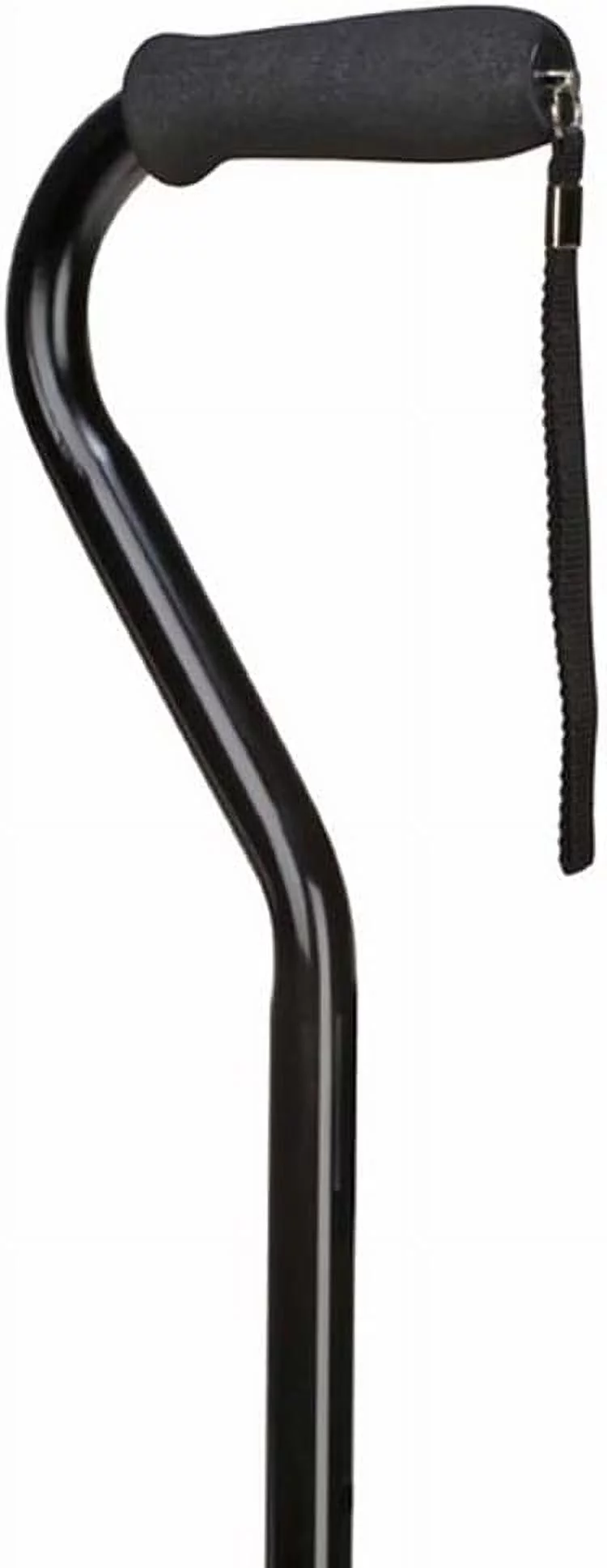 BodyMed Aluminum Vinyl Grip Cane – Walking Crutch for Adults & Seniors – Heavy Duty, Fully Adjustable Cane for Leg Injuries with Vinyl Grip and Contoured Handle