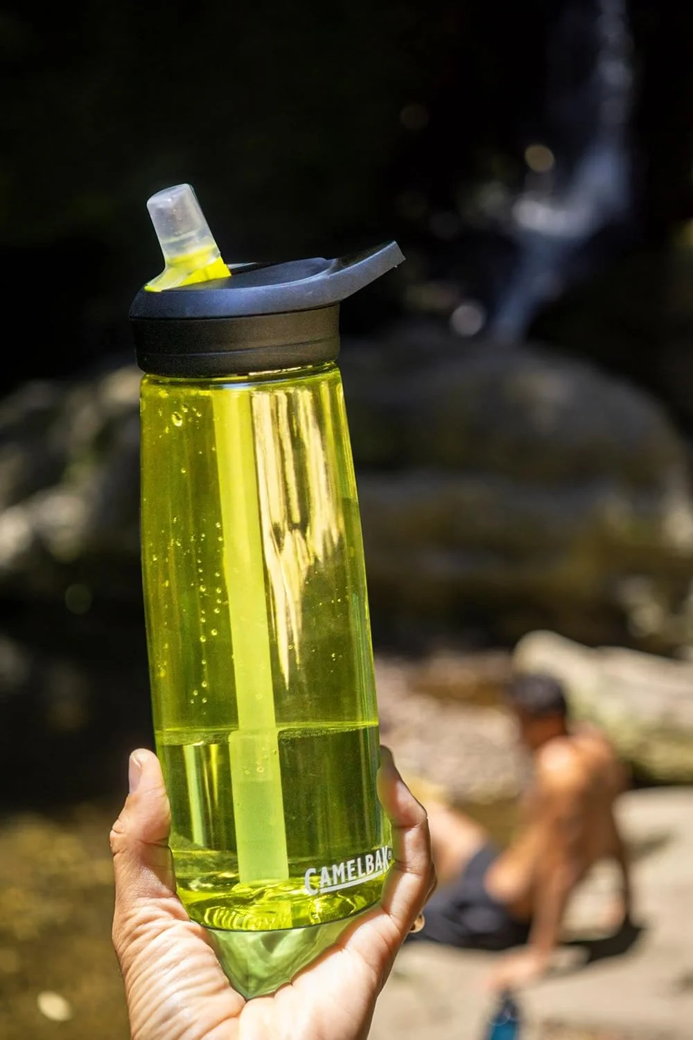 CamelBak eddy+ Water Bottle with Tritan Renew – Straw Top 25oz, Olive