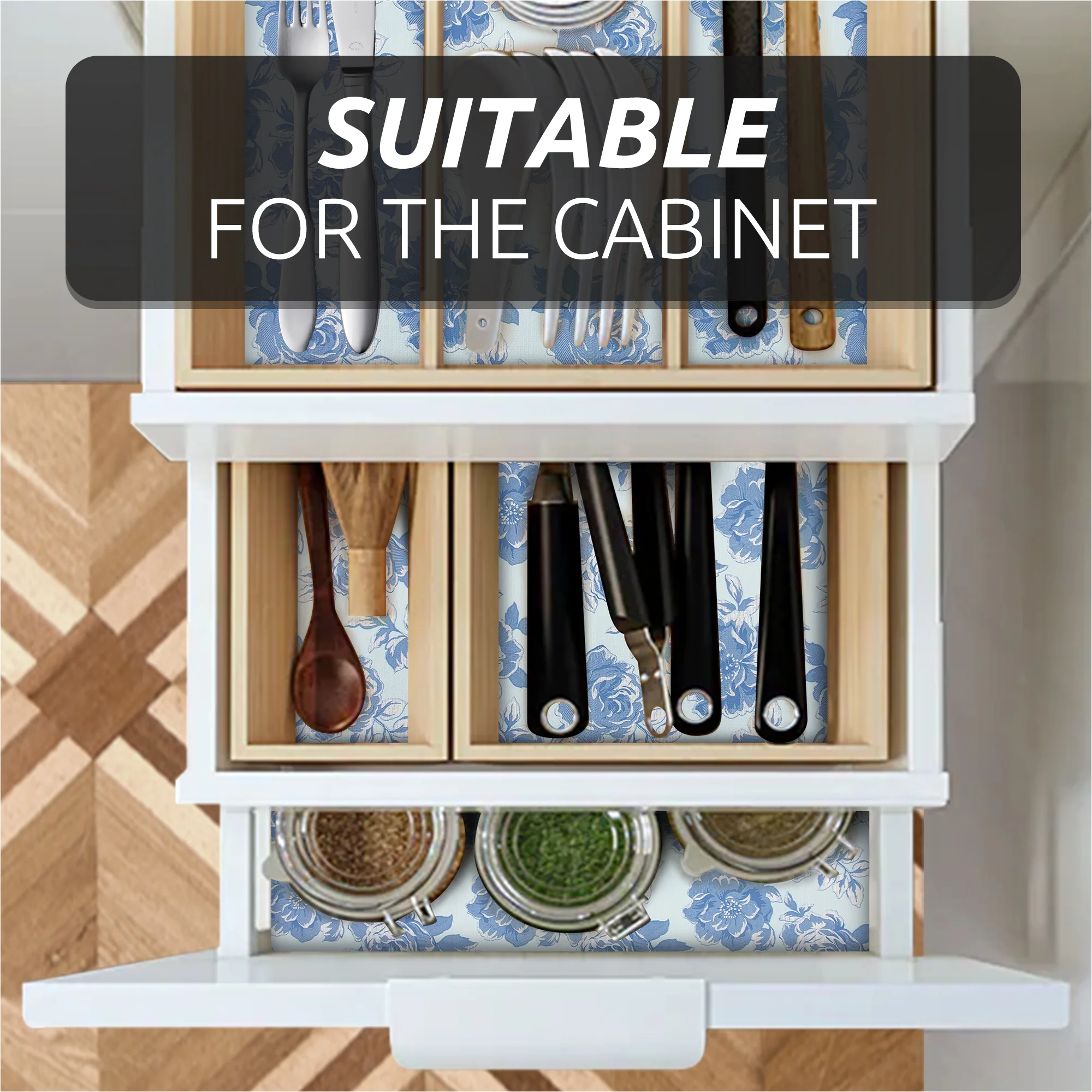 RAY STAR 12x120 Inch Shelf Liner Non Slip, Non Adhesive Drawer Liner, Waterproof Shelf Liners for Kitchen Cabinets