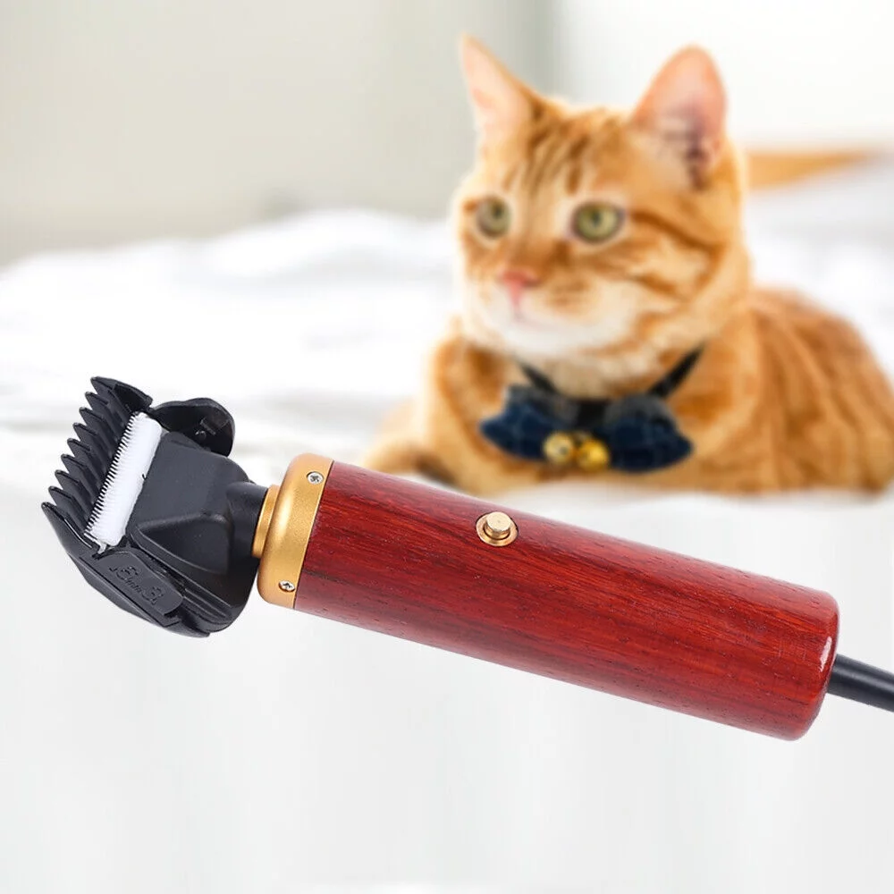 Miumaeov Electric Pet Dog Cat Hair Grooming Trimmer Shaver Groomer Red 55W