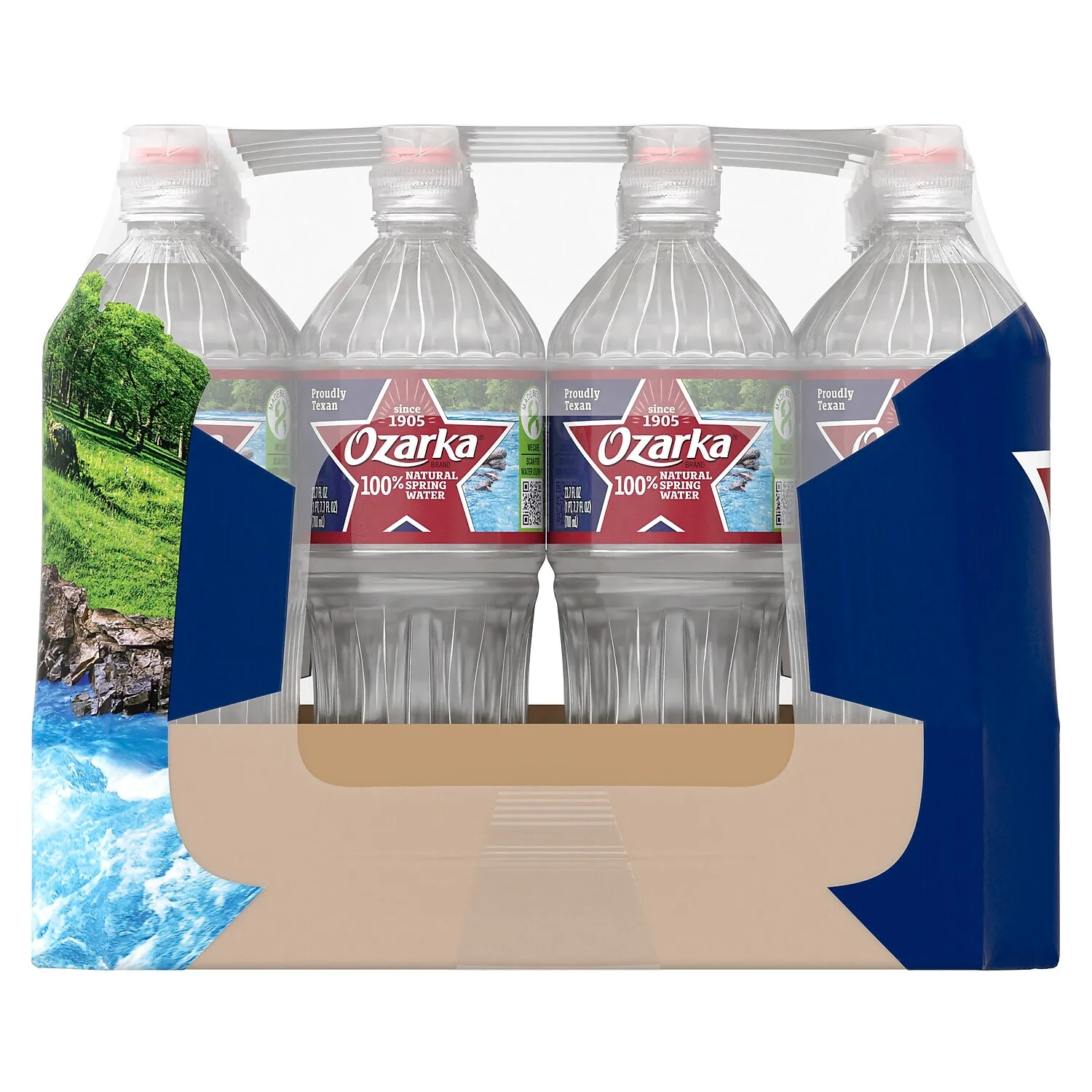 Ozarka 100% Natural Spring Water 23.7 Ounce Bottle (Pack of 24)