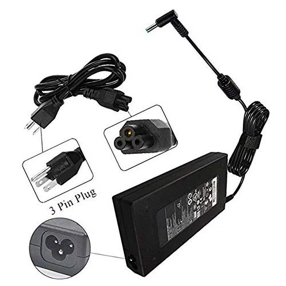 New Slim 150W Power Supply Charger 917677-001 for HP OMEN x by 15 17 ZBook Studio 15 G3 G4 G5 ADP-150XB B 776620-001 917677-003 740243-001 775626-003 PC Laptop Adapter Cord 19.5V 7.7A 150 Wa