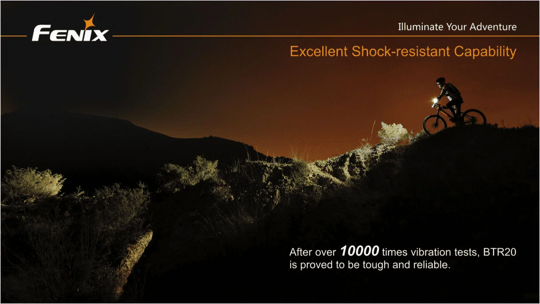 Fenix BTR20 CREE XM-L T6 800 Lumen NEUTRAL WHITE Rechargeable LED Bicycle Light