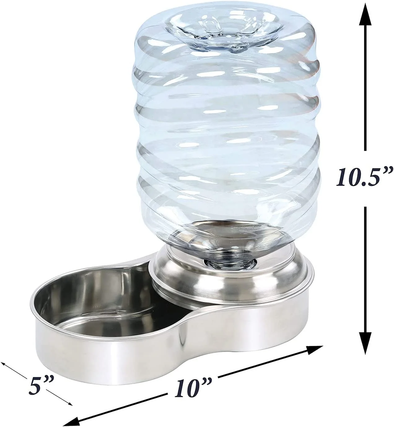 ETNA Products Dog and Cat Water Fountain, Stainless Steel, 1 Gallon