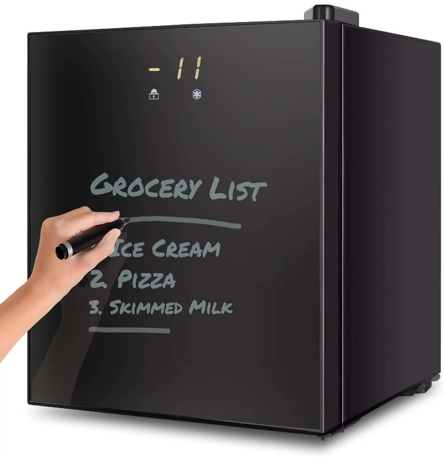 Northair Mini Freezer with Digital Display - 2.1 Cu Ft with Dry Erase Board