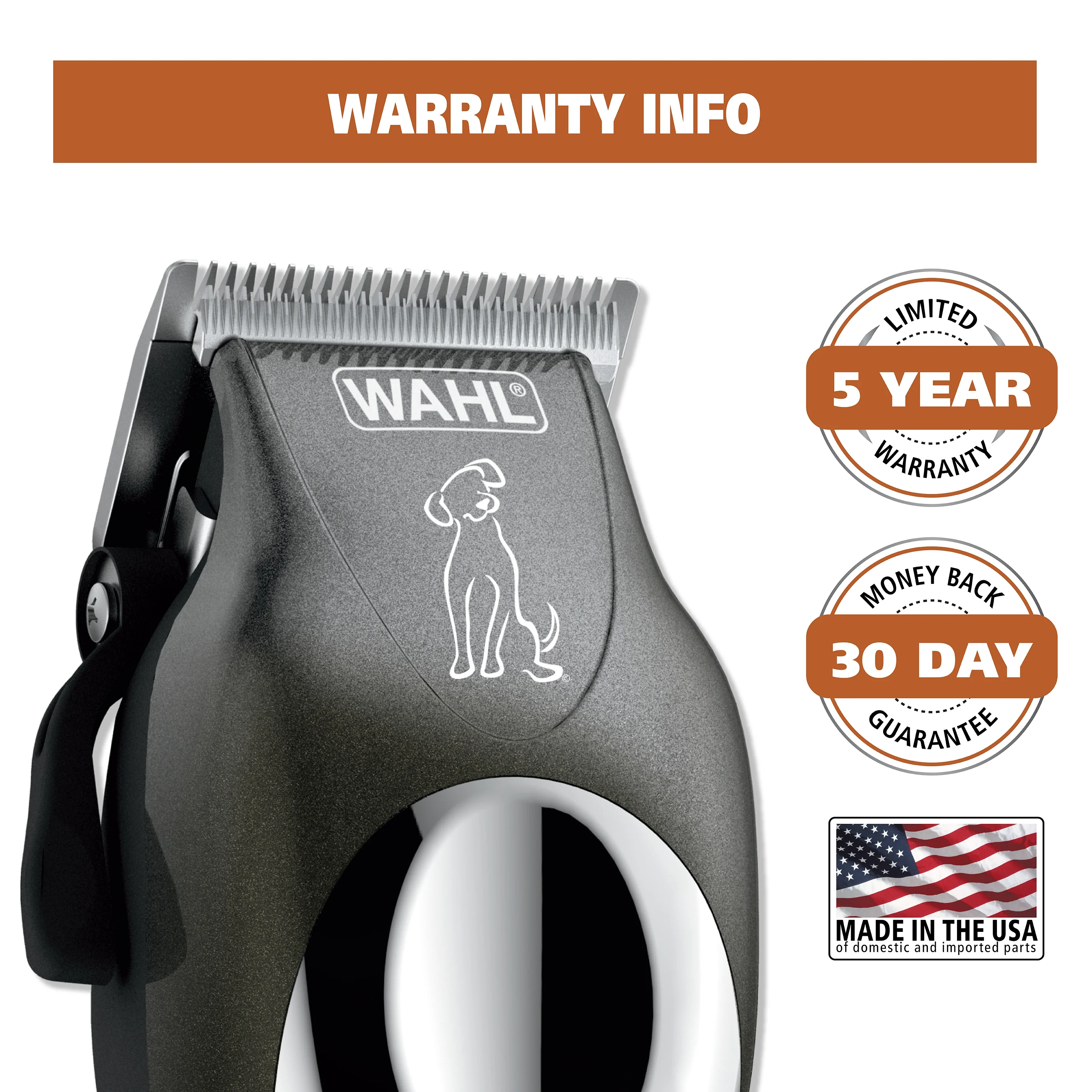 Wahl Pet Pro+, Heavy Duty Low Noise Quiet Dog Clipper - 9315