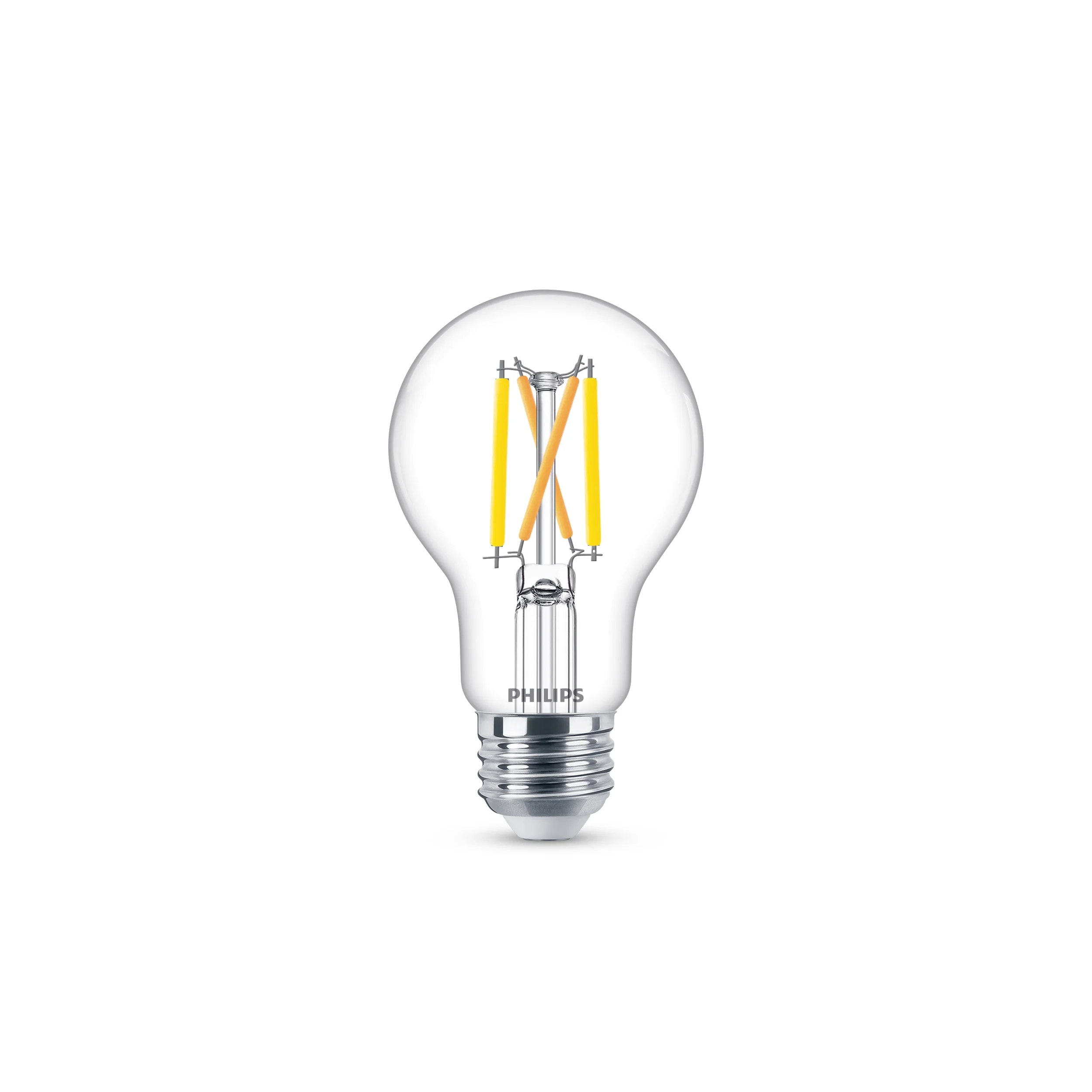 Philips Ultra Definition LED 60-Watt A19 Filament Light Bulb, Clear Soft White, Dimmable, E26 Medium Base (8-Pack)