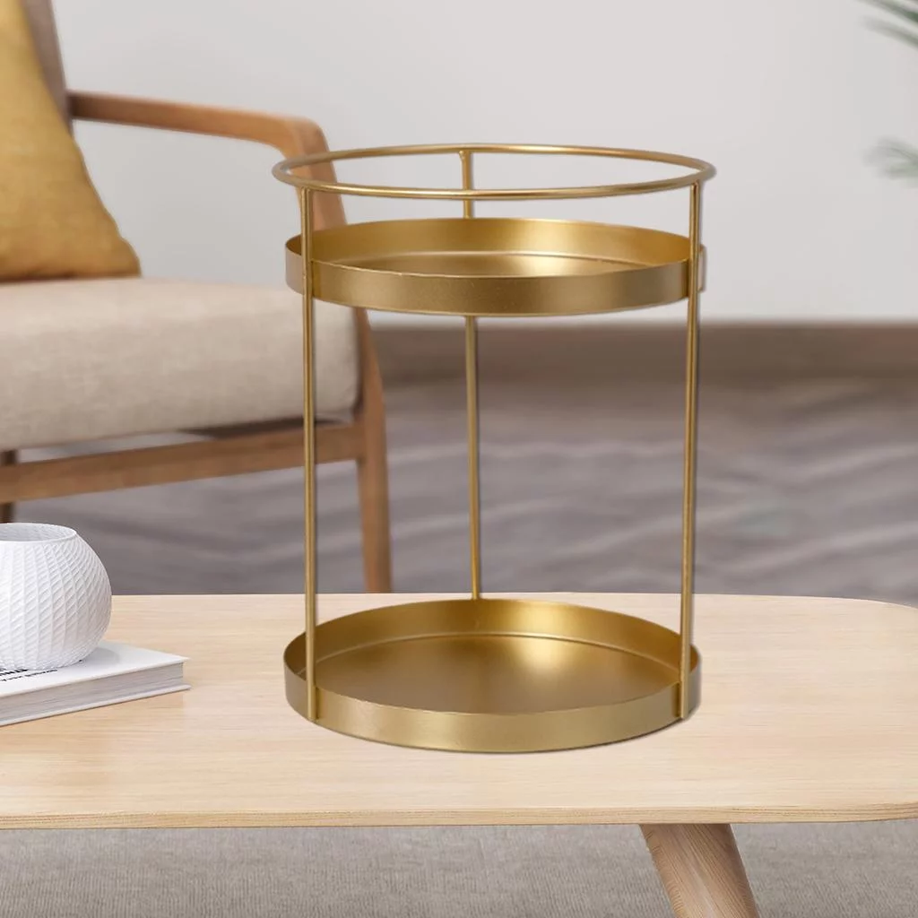 Organizer Cosmetic Perfume Storage Rack Tray Display Stand Holder Double Layers