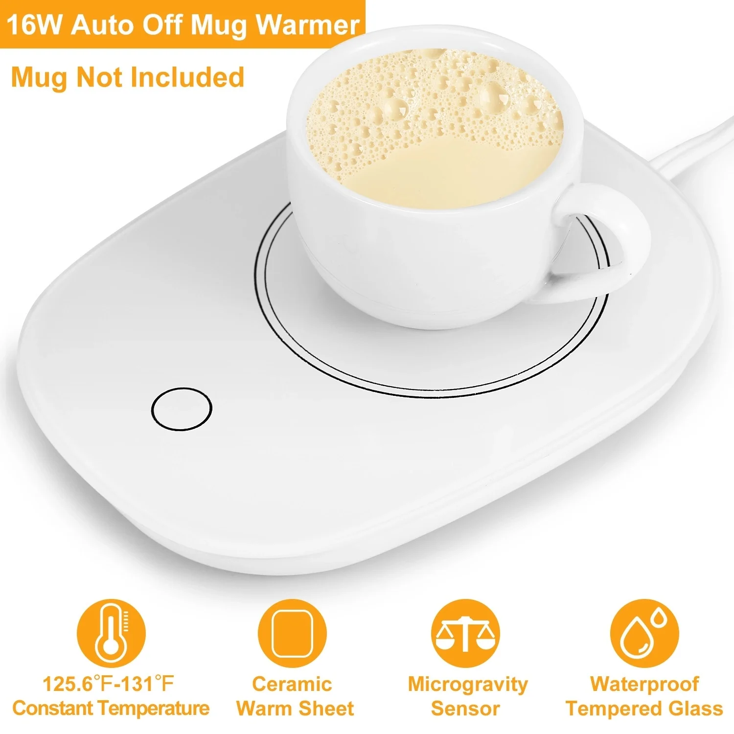 Adrinfly Coffee Mug Warmer Cup Warmer Auto Shut Off Coffee Tea Milk Electric Heater Pad Office Home Desk Coffee Mug Warmer