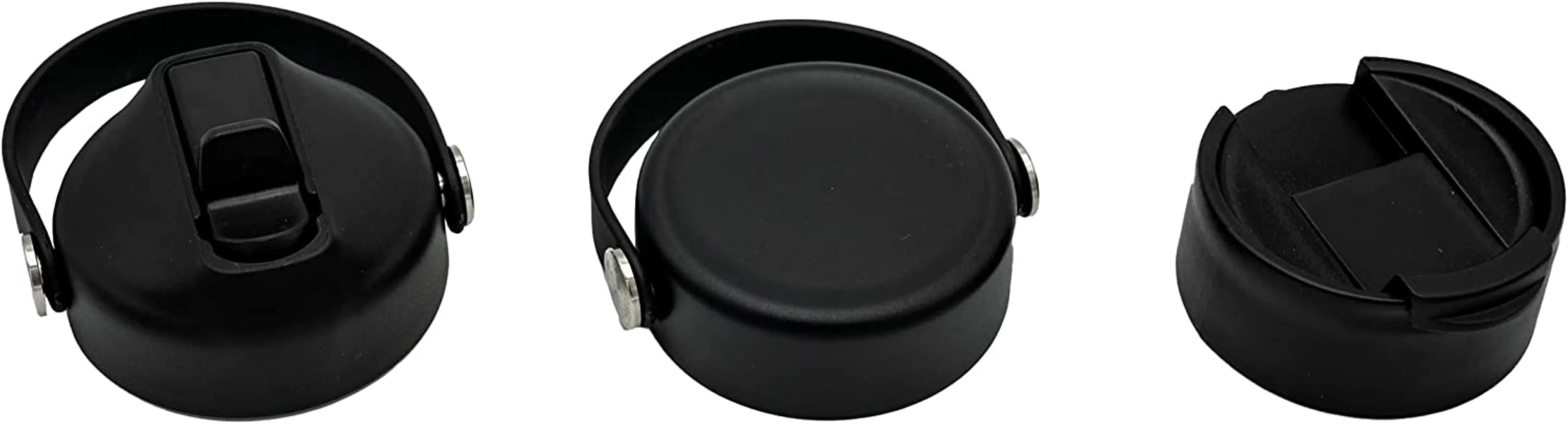 Vacuum Insulated Bottle with 3 Lids - Stainless Steel Thermally Insulated Flask - by Polerce (21 Oz, Pink)