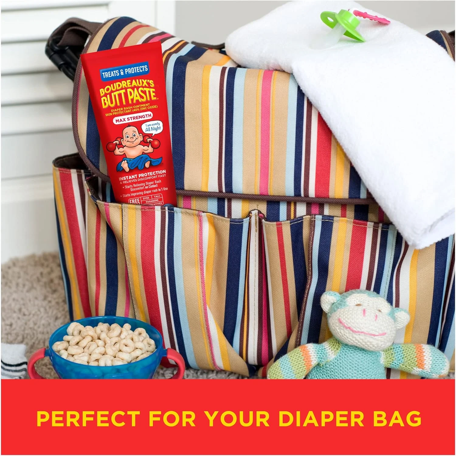 Boudreaux's Butt Paste Maximum Strength Diaper Rash Ointment, 4 Ounce , (Pack of 3) 4 Ounce (Pack of 3)