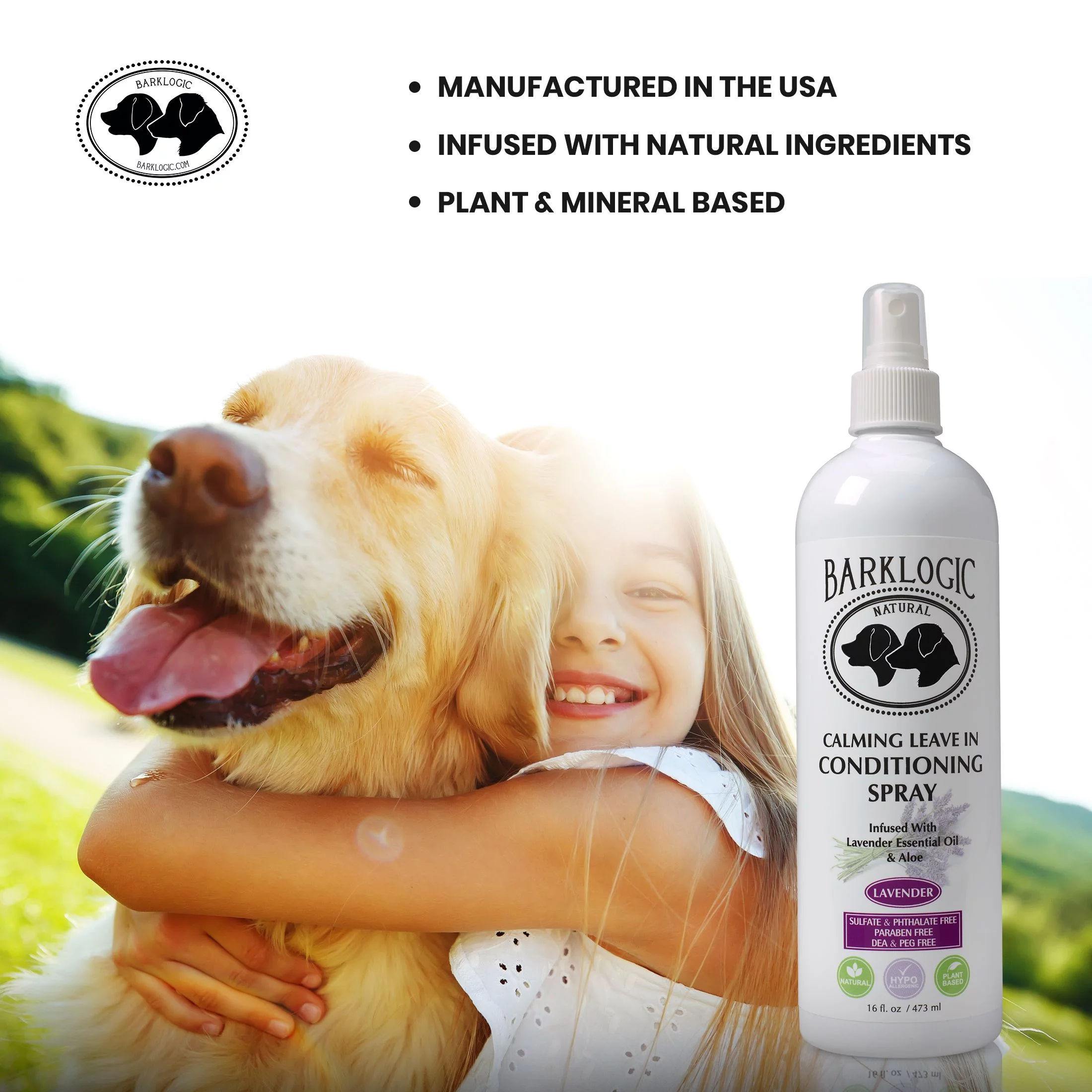 BarkLogic Calming Leave In Conditioner Spray - Lavender