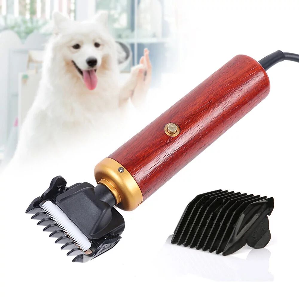 Miumaeov Electric Pet Dog Cat Hair Grooming Trimmer Shaver Groomer Red 55W