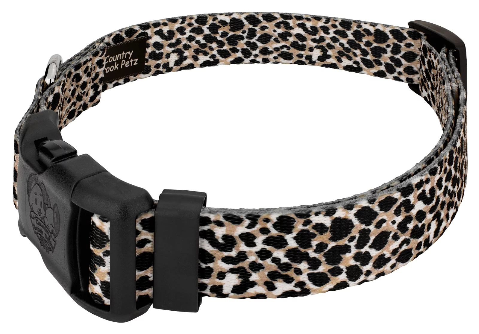 Country Brook Petz® Deluxe Cheetah Dog Collar and Leash, Extra Large