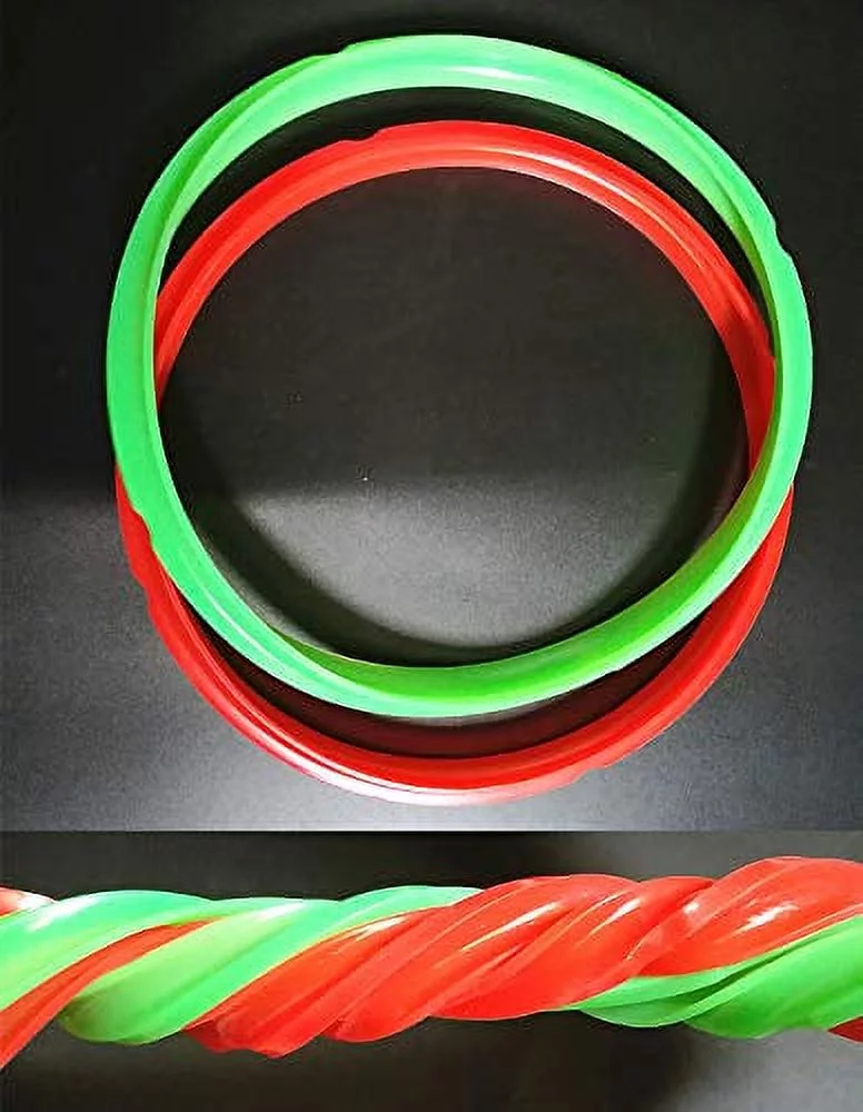 Pressure Cooker Silicone Sealing Gasket Red & Green Rings and Float Valve Fit for Instant Pot 5 or 6 Quart Models Replacement Parts Set