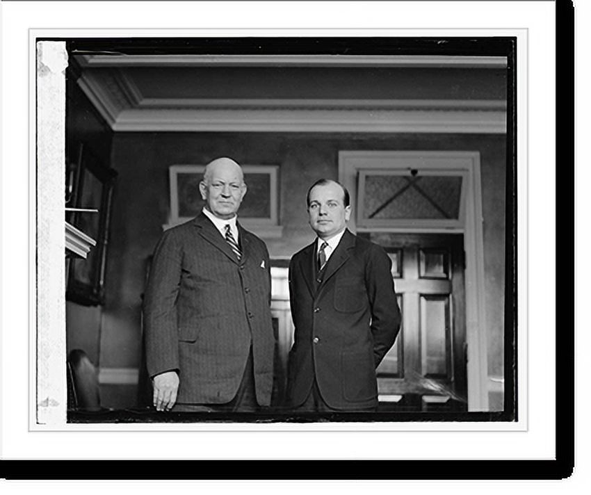 Historic Framed Print, Denby & Lt. R.E. Davidson, 3/5/24, 17-7/8