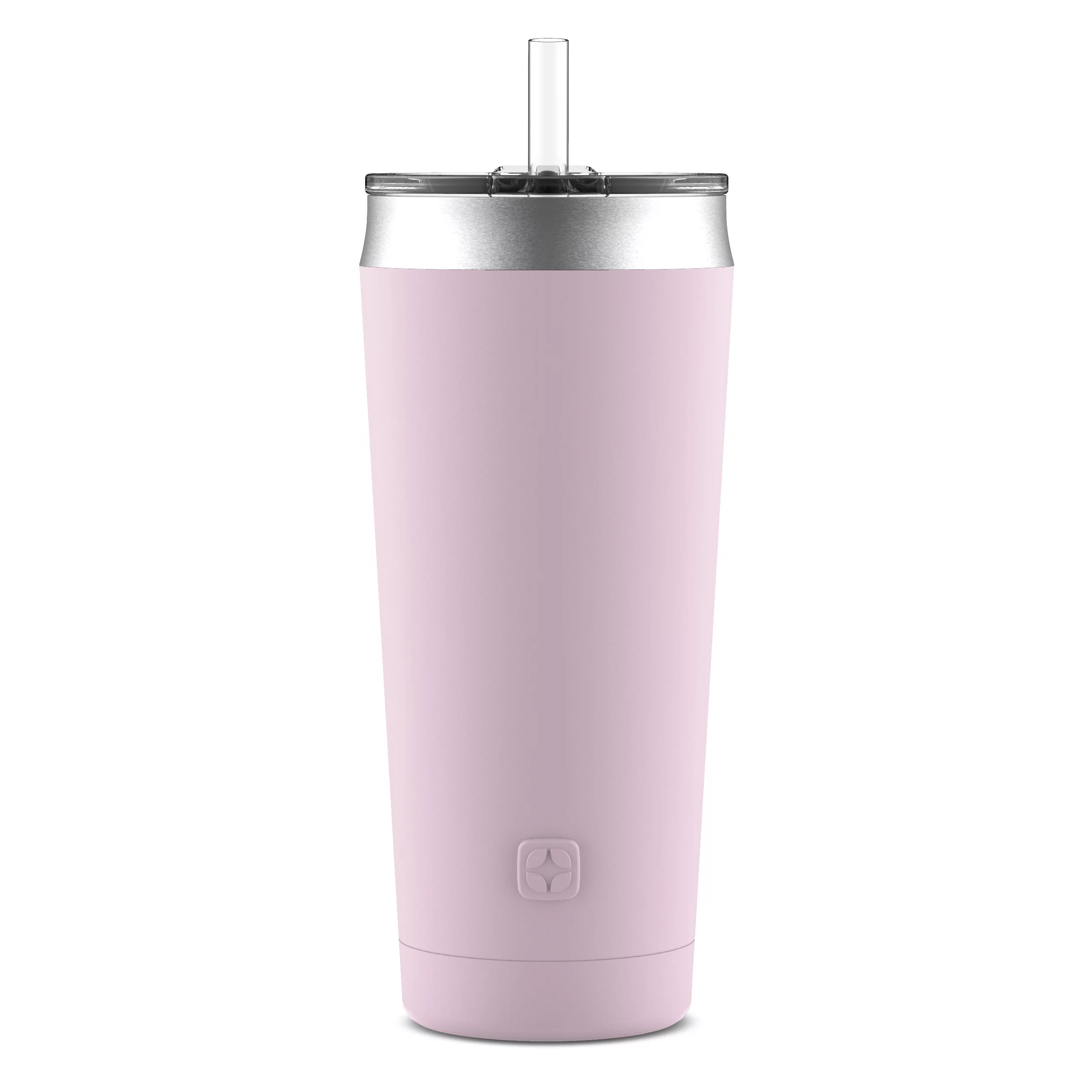 Ello Beacon Vacuum Insulated Stainless Steel Tumbler, Cashmere Pink, 24 oz.