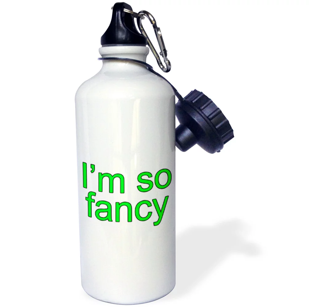 3dRose Im so fancy. Lime Green., Sports Water Bottle, 21oz