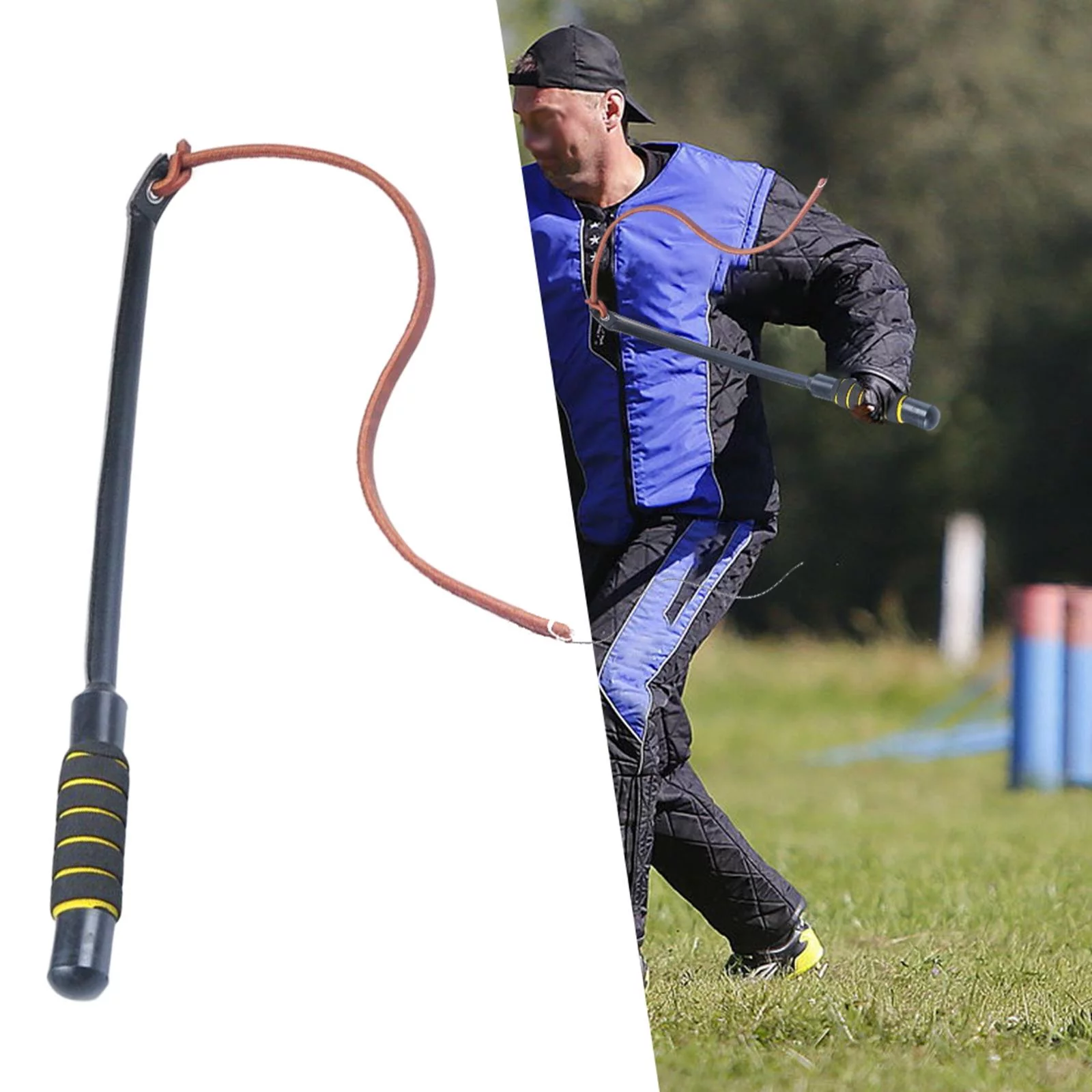 Leather Dog Training Equipment Protective Gear Pets Entertainment Stick