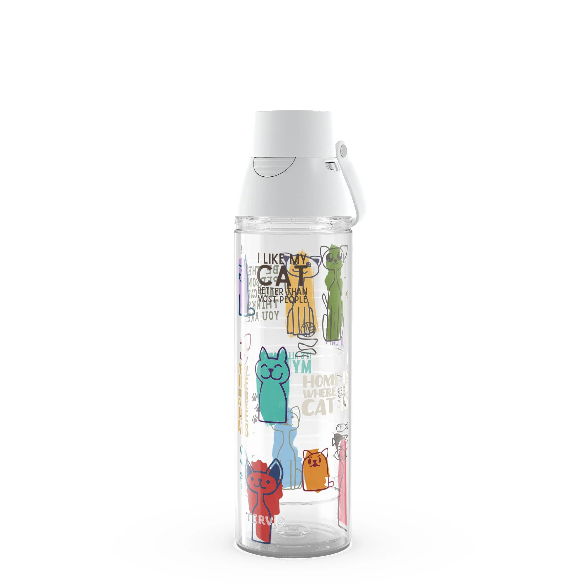 Tervis Cat Sayings Made in USA Double Walled  Insulated Tumbler Travel Cup Keeps Drinks Cold & Hot, 24oz Venture Lite Water Bottle, Classic