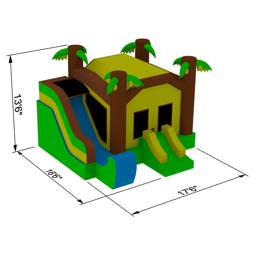 Cloud 9 Commercial Grade Bounce House 100% PVC Jungle Slide Inflatable Only