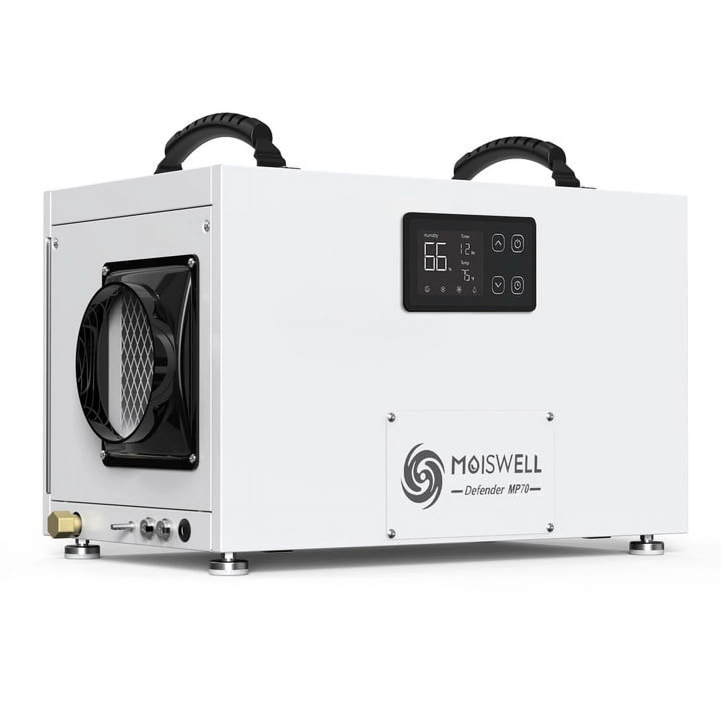 Moiswell 145 Pints Crawlspace Dehumidifier with Pump and Long Drain Hose for Basements, Commercial Large Spaces