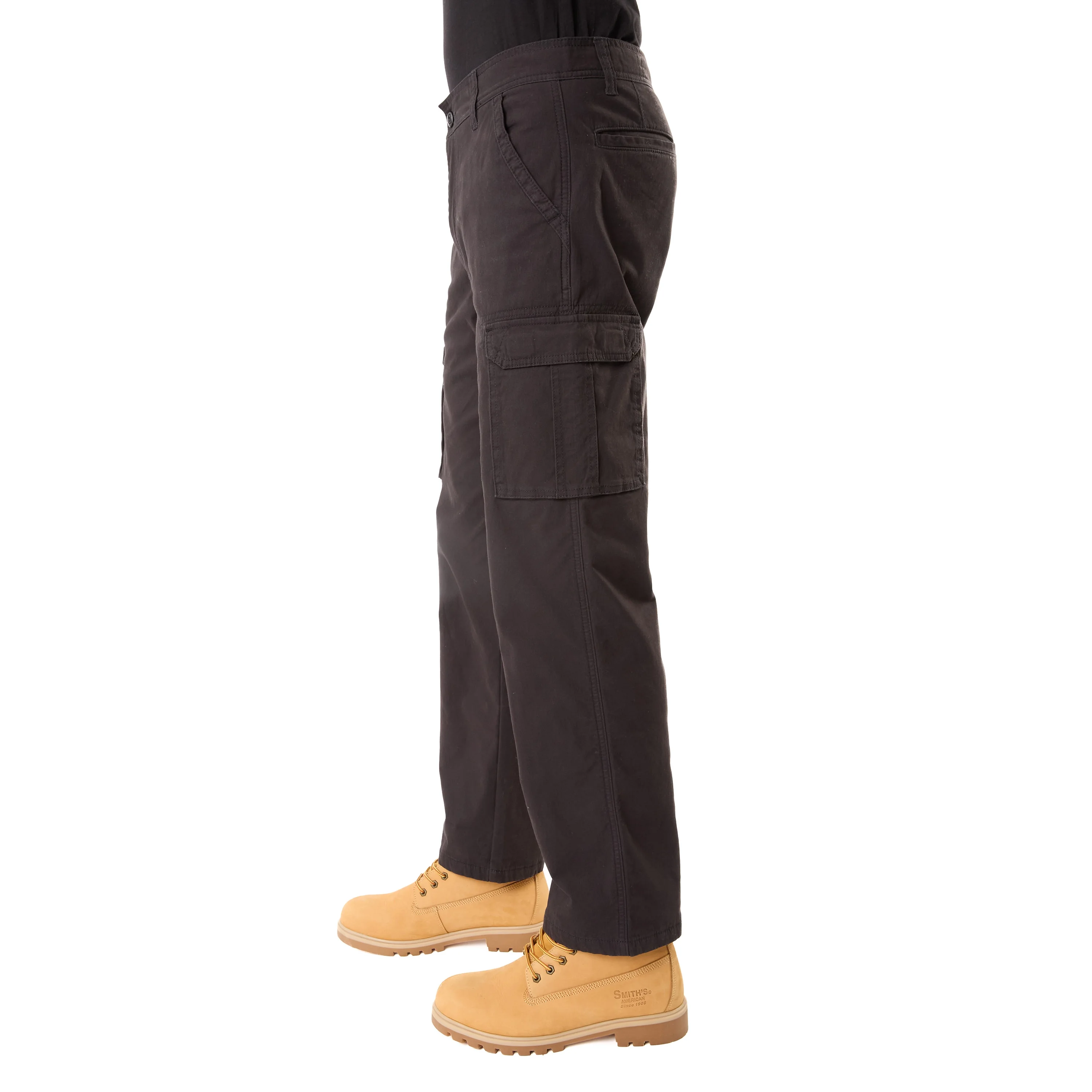 Smith's Workwear Print Fleece Lined Cargo Canvas Pant