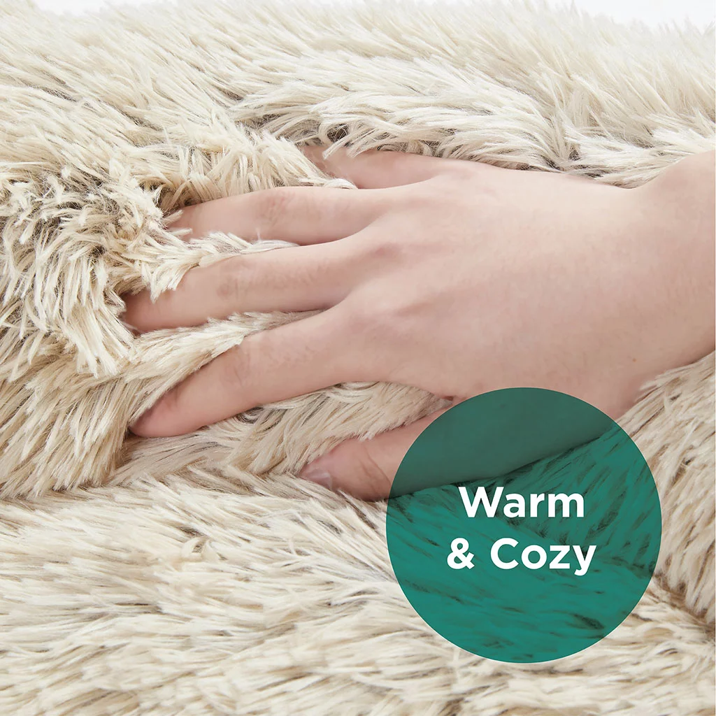 MMTX Oval Dog Bed Comfortable Donut Cuddler Round Ultra Soft Washable Cat Cushion Bed (36