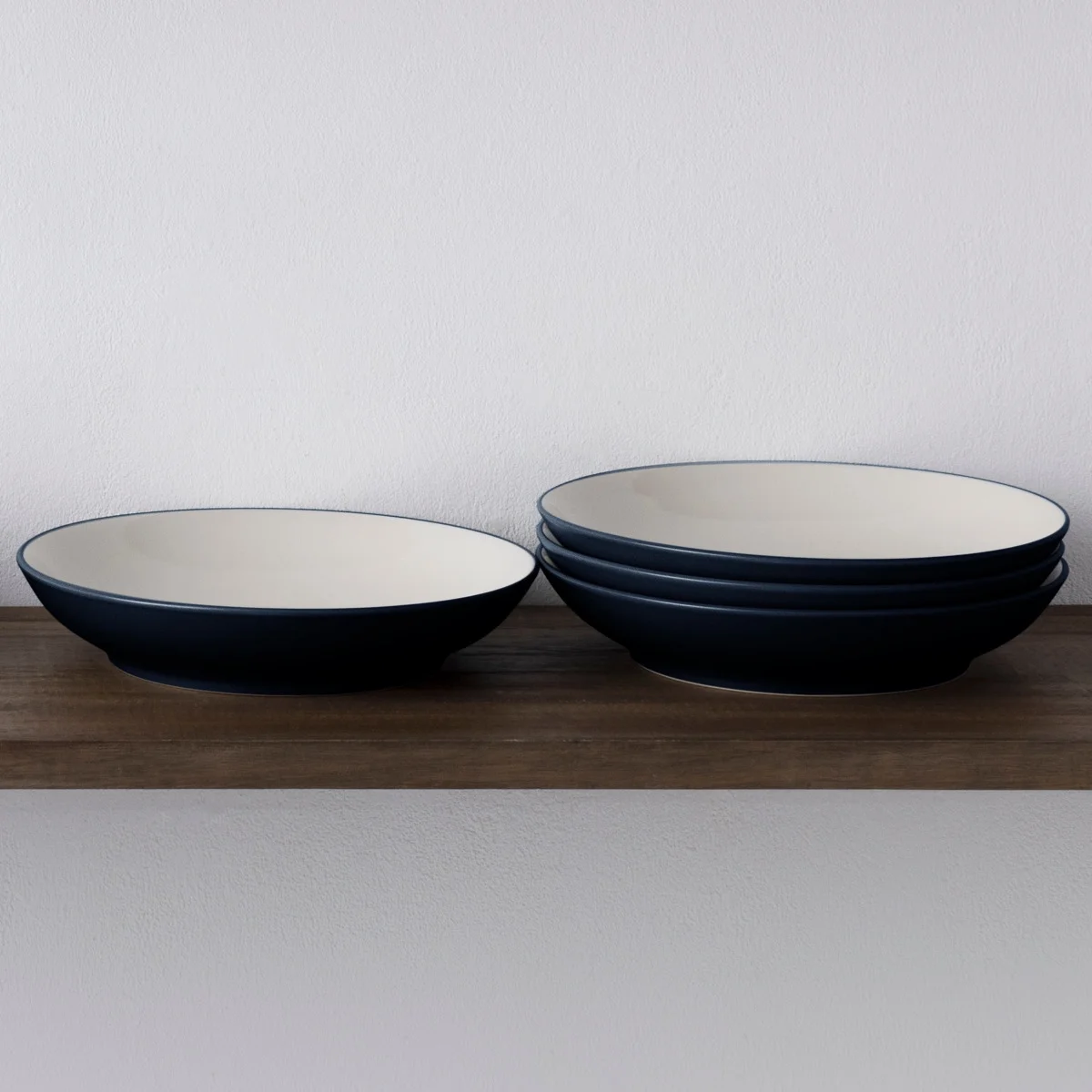 Noritake Colorwave Navy Set of 4 Coupe Pasta Bowls