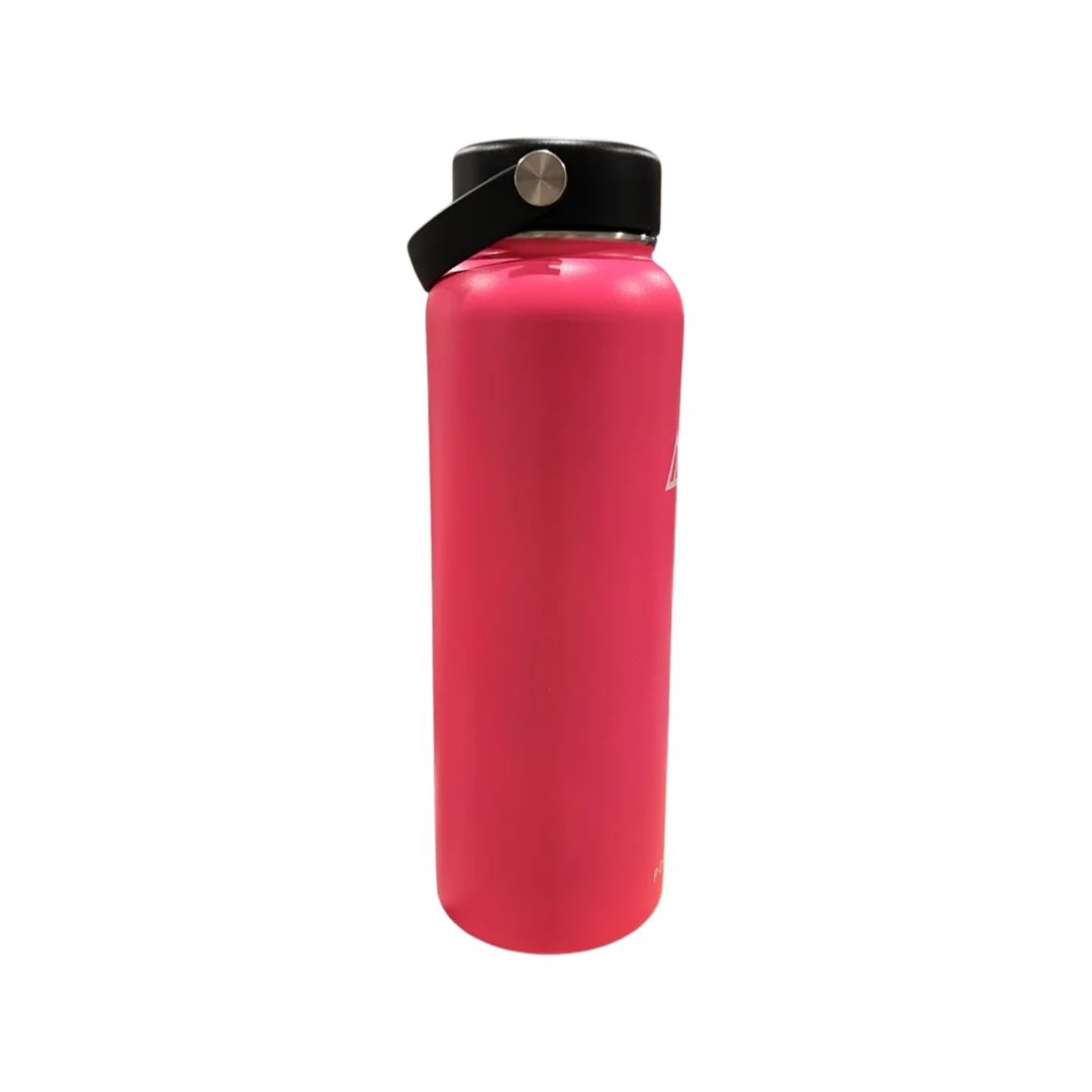 Vacuum Insulated Bottle - Stainless Steel Thermally Insulated Flask with Flex Cap - 40 Fl Oz - Pink - by Polerce