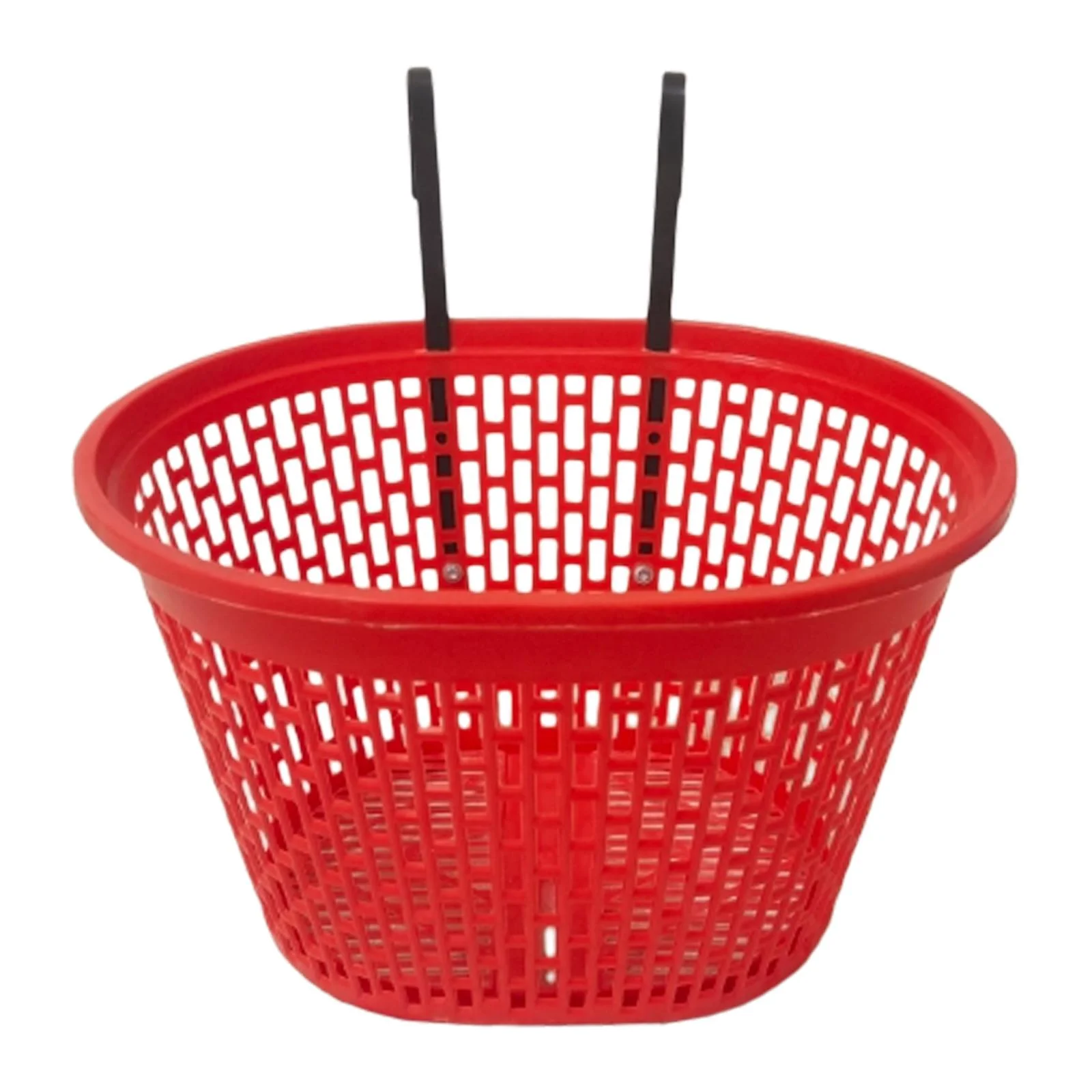 Folding Bike Frame Basket, Bike Cargo Rack Gift Cat Camping Detachable Balance Bike, Bike Handlebar Front Basket, Cycling Holder Storage Basket Red