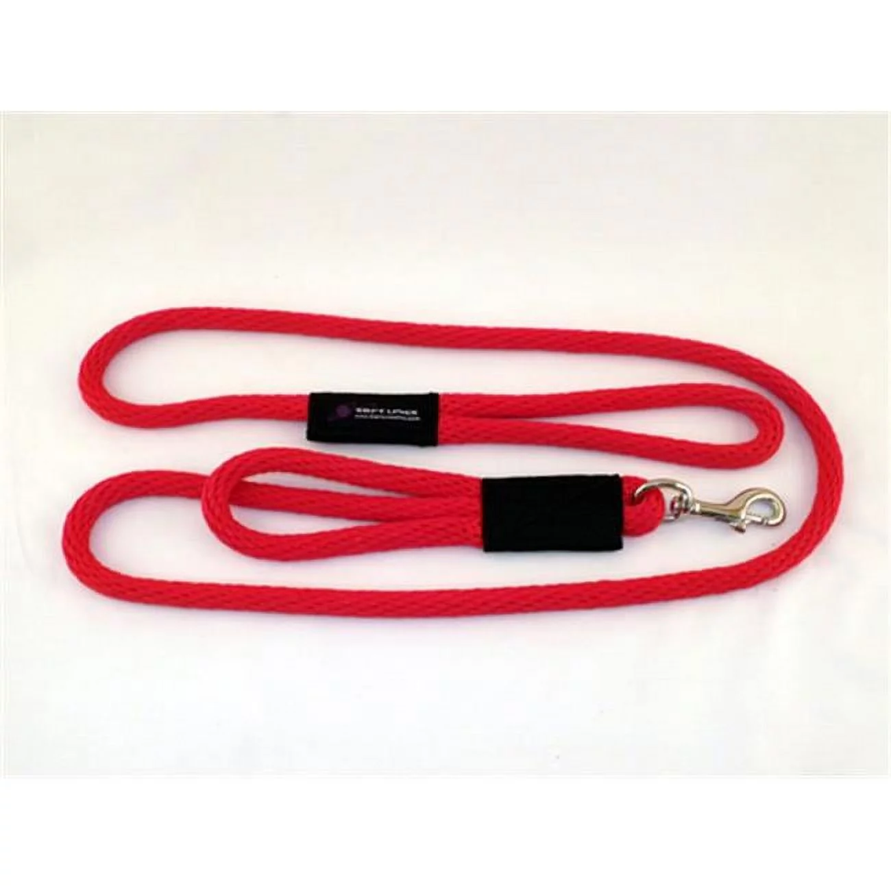 Soft Lines  2 Handled Sidewalk Safety Dog Snap Leash 0.5 In. Diameter By 10 Ft. - Red