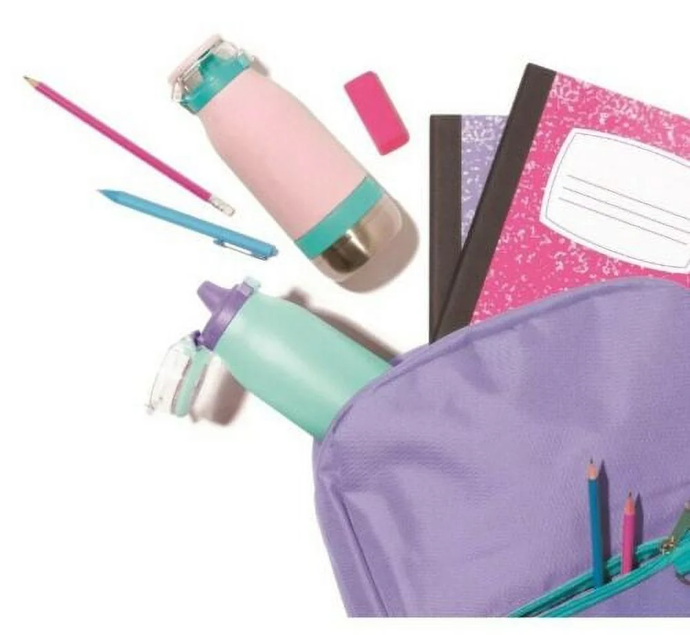 Ello Emma 14oz Stainless Steel 2pk Water Bottle-Light Pink/Light Blue